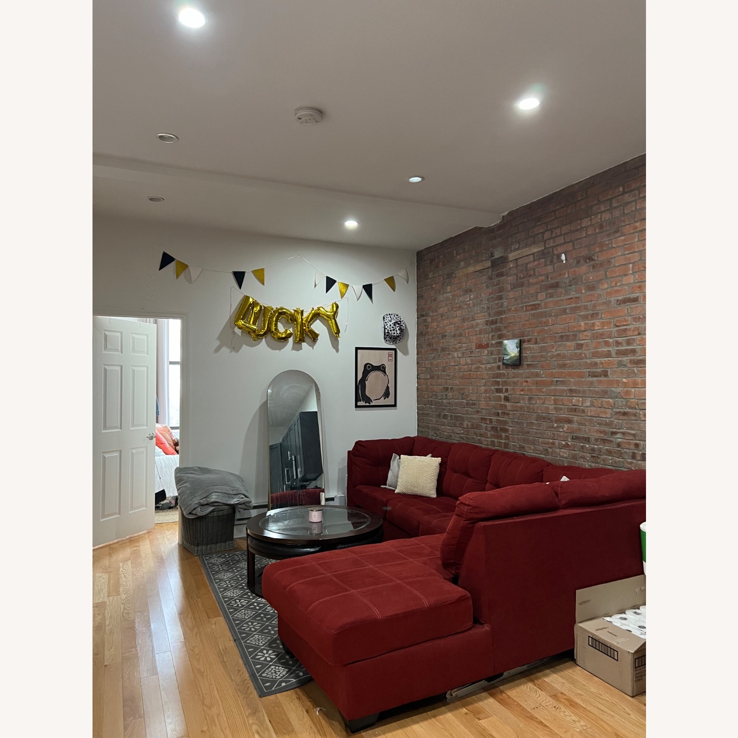 Ashely Furniture Red Sectional - image-1