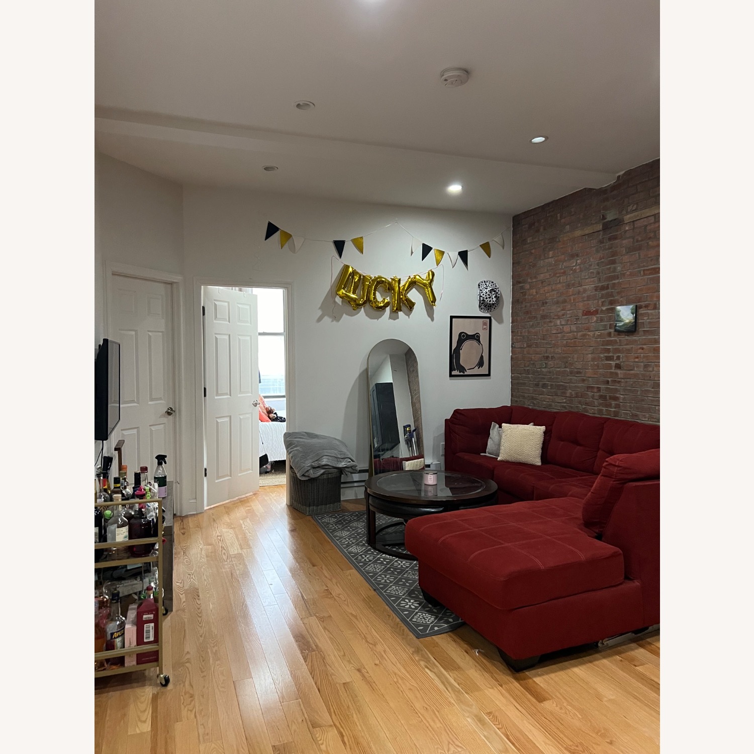 Ashely Furniture Red Sectional - image-2