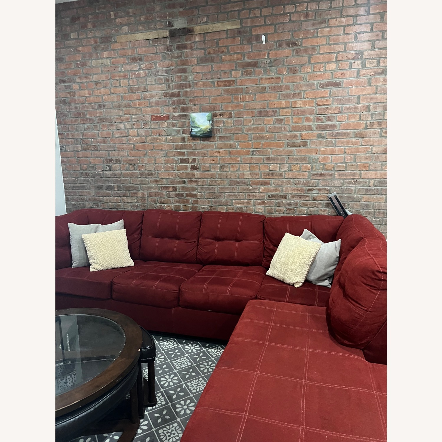 Ashely Furniture Red Sectional - image-5