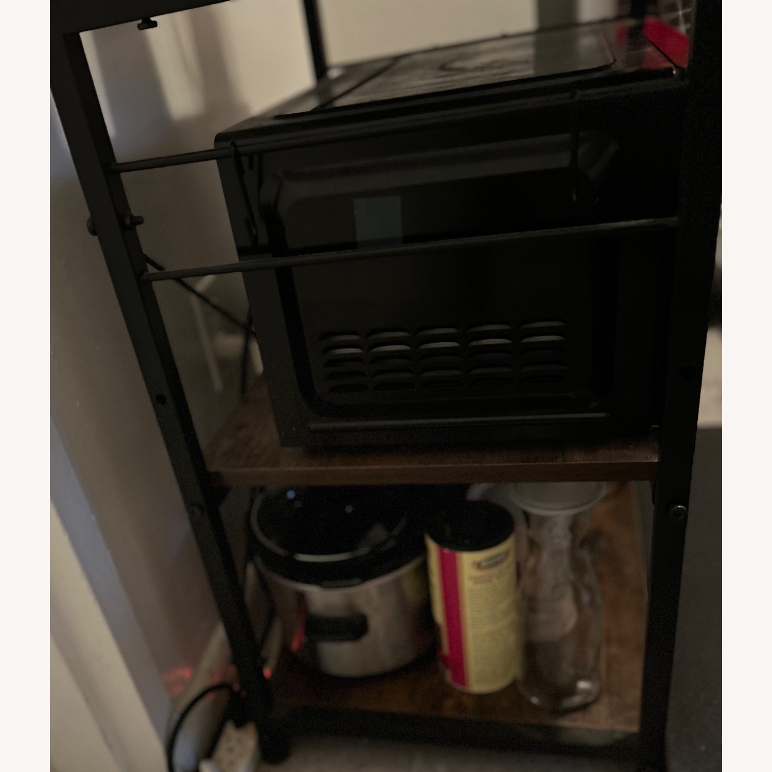 Rustic Brown 3-Tier Kitchen Utility Cart - image-2