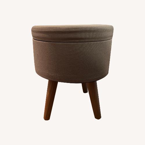 Used Beige Footstool/Ottoman W Storage for sale on AptDeco