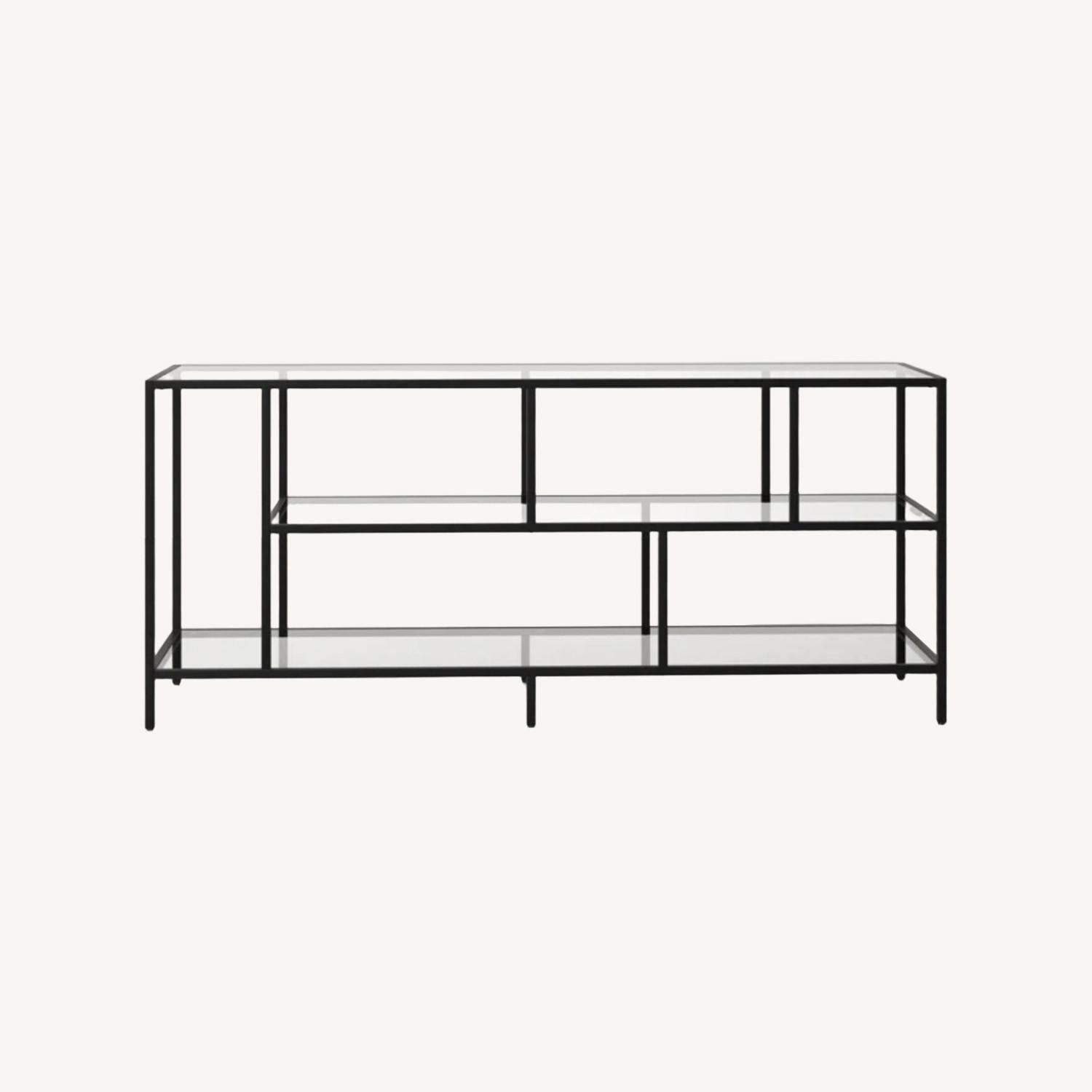 Wylan Modern Metal/Glass TV Stand - image-0