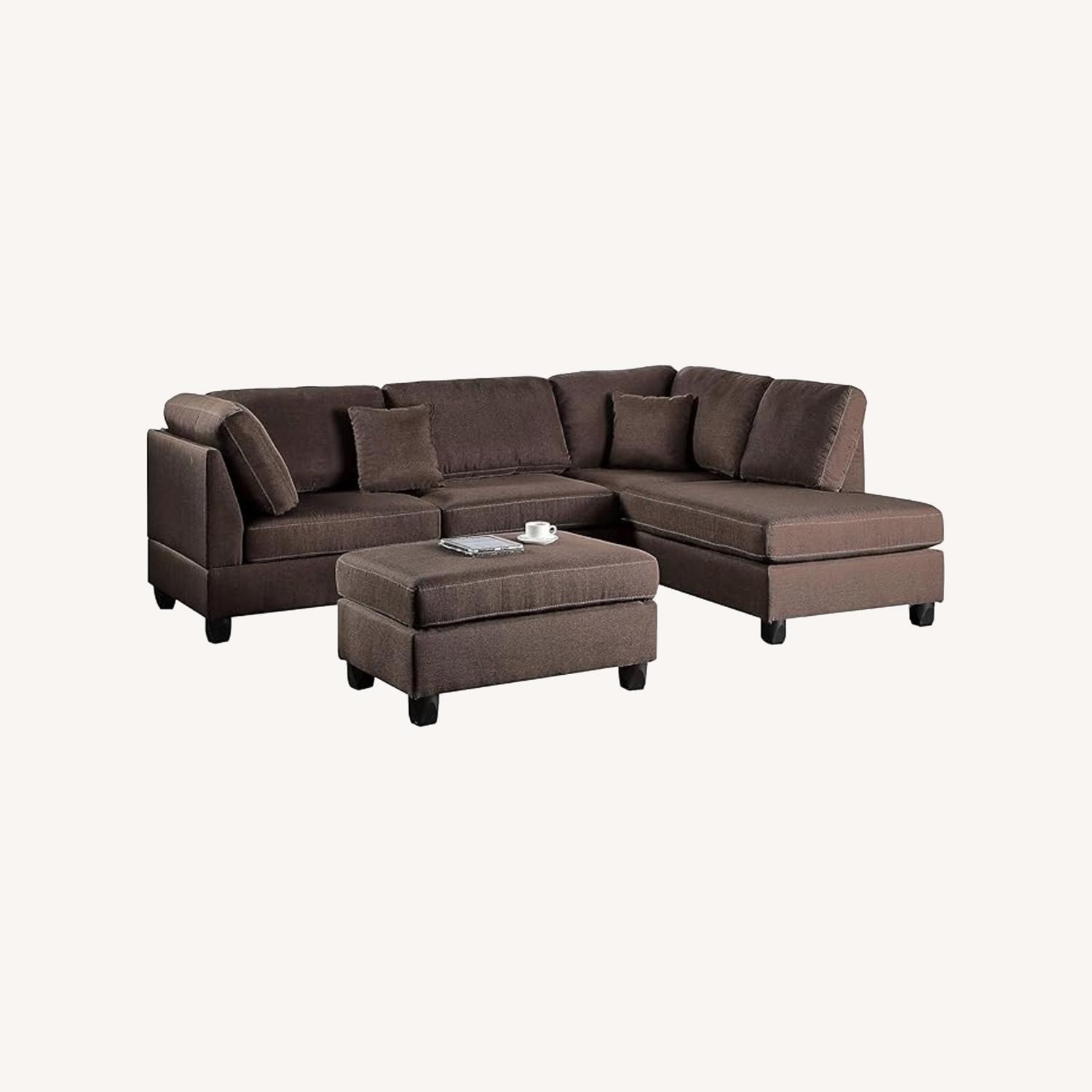 Bobkona Dervon Sectional couch - image-0