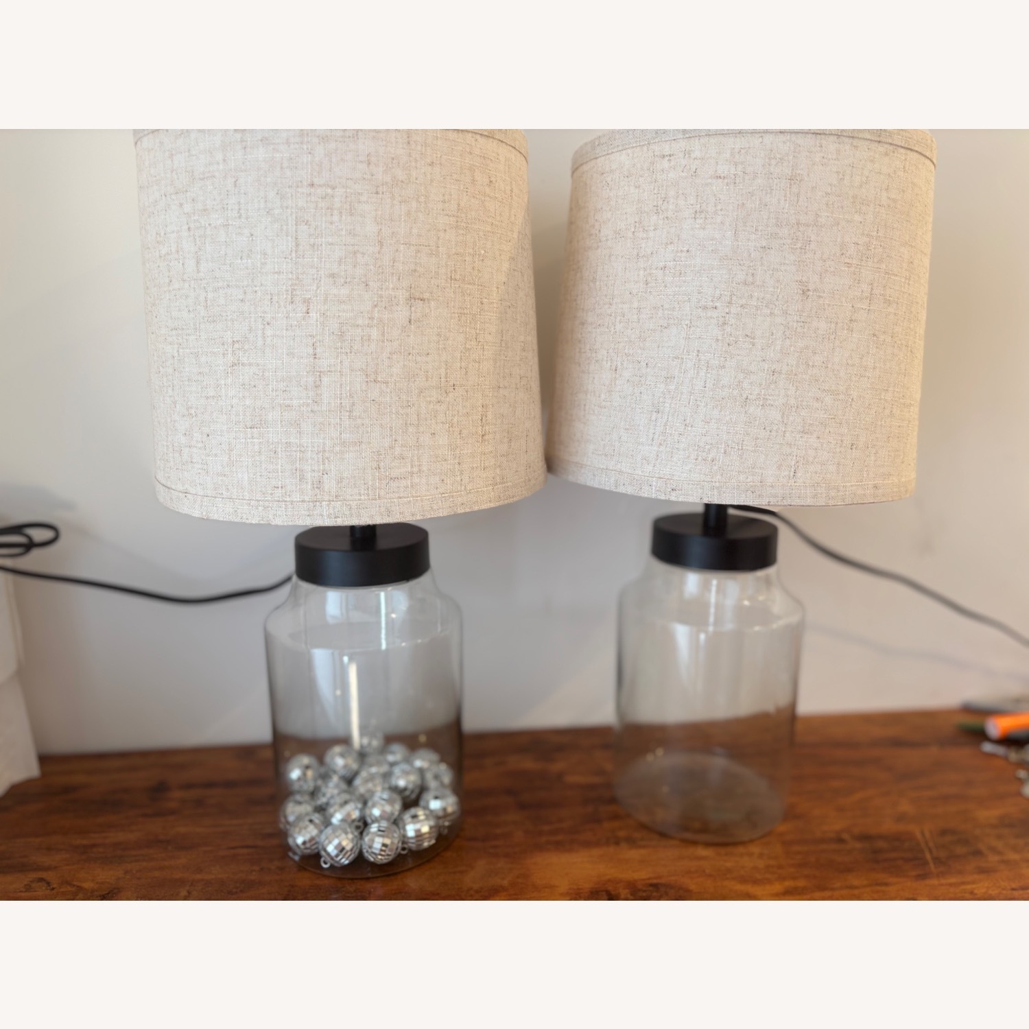 GyroVu Fillable Glass Bedside Lamps - image-2