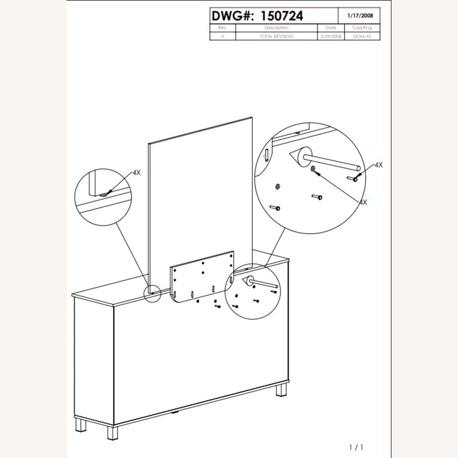 Ashley Furniture Maribel 6 Drawer Dresser and Mirror - image-3