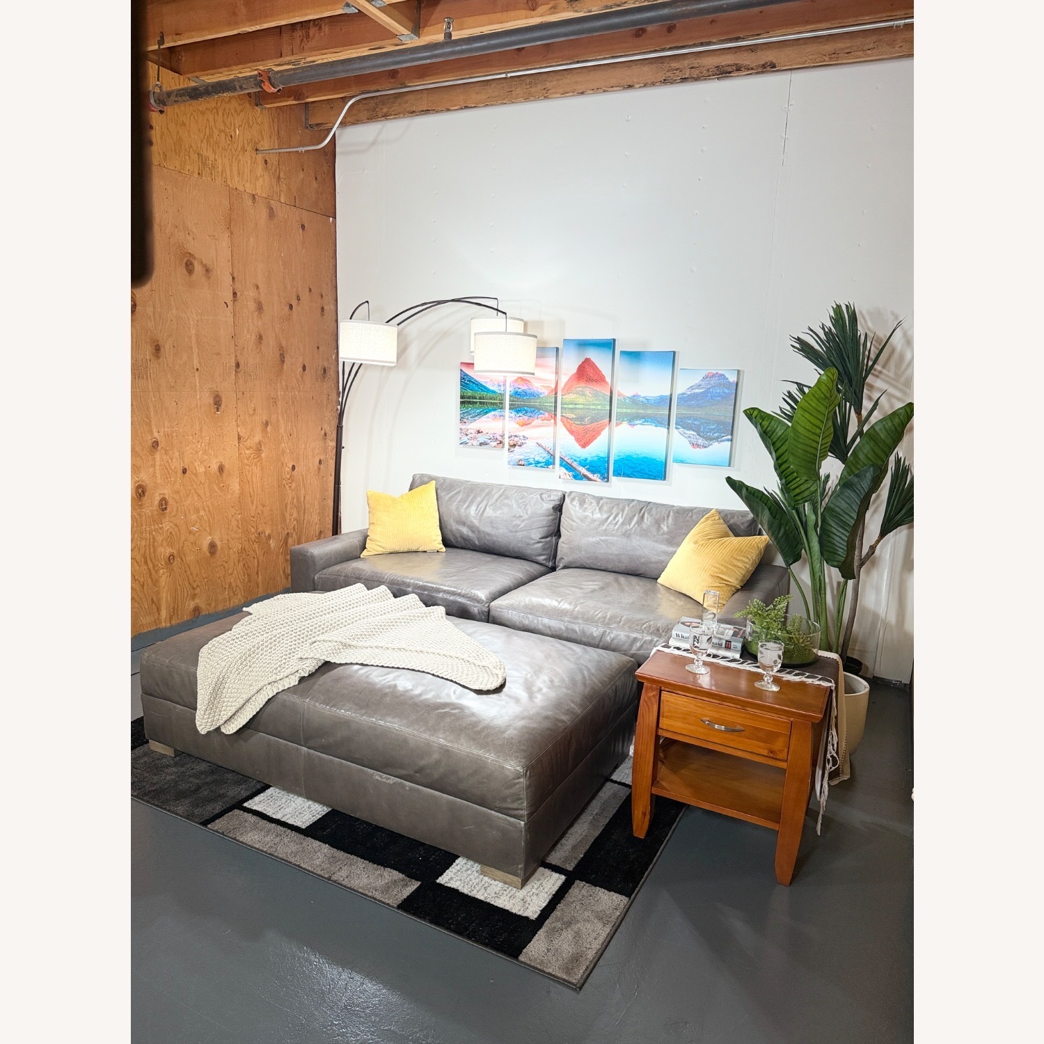 Restoration Hardware Maxwell 8’ Luxe Sofa+Ottoman - image-7