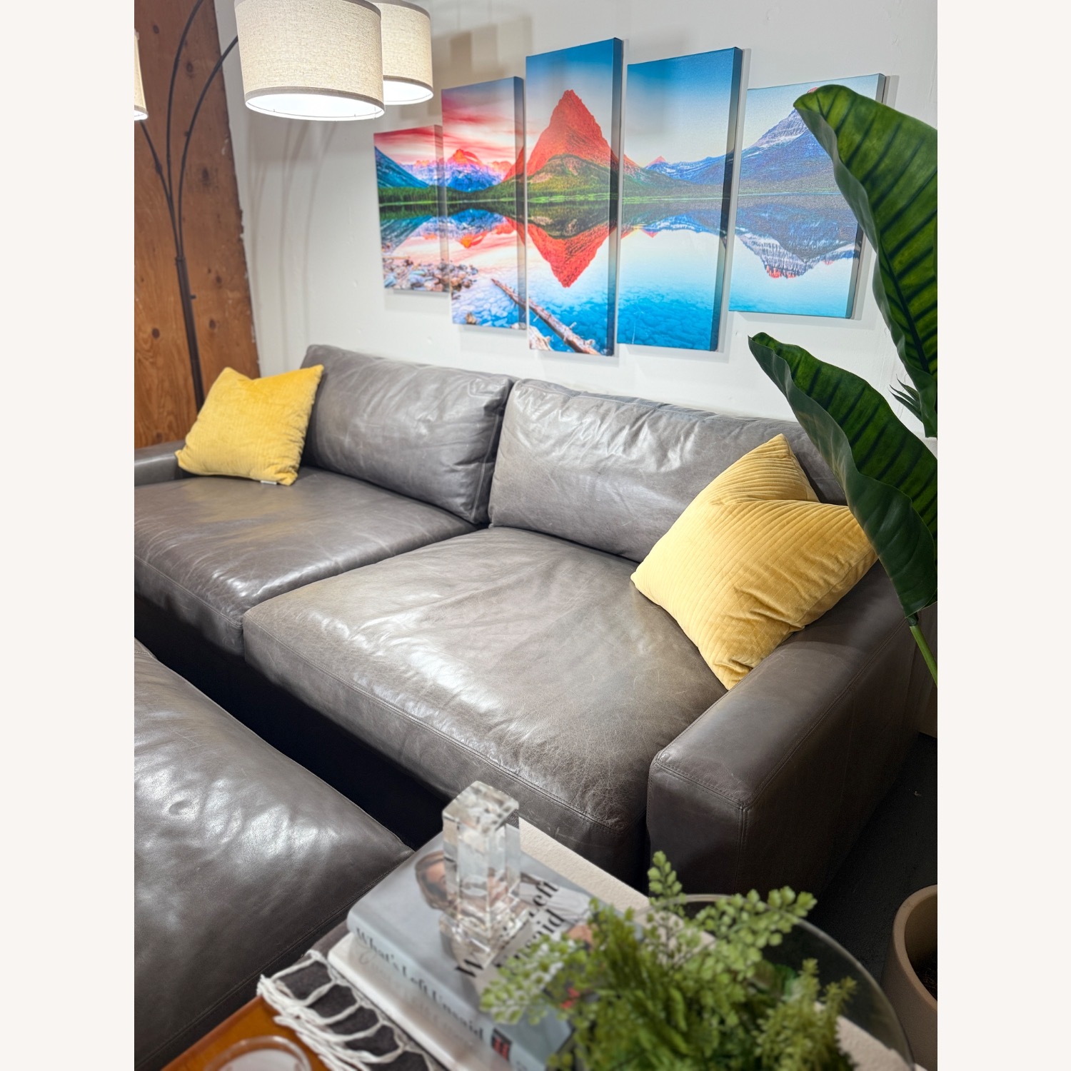 Restoration Hardware Maxwell 8’ Luxe Sofa+Ottoman - image-3