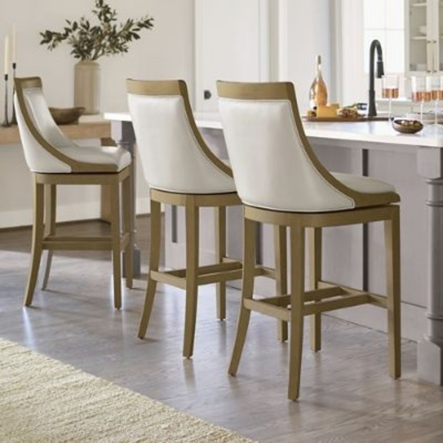 Bar Height Swivel Bar Stools from Grandinroad  - image-4