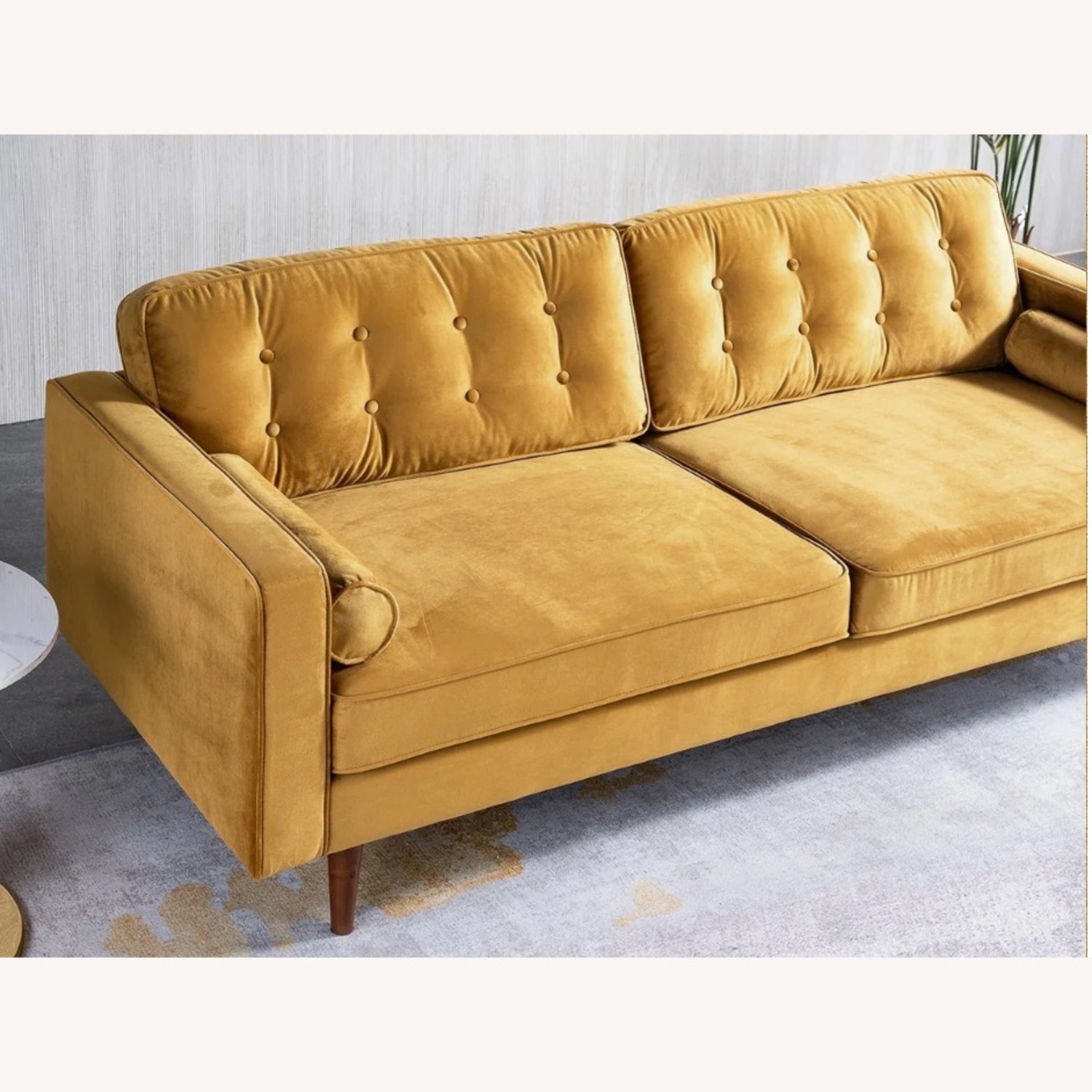 Ansonia 85" Velvet Square Arm Sofa - image-1