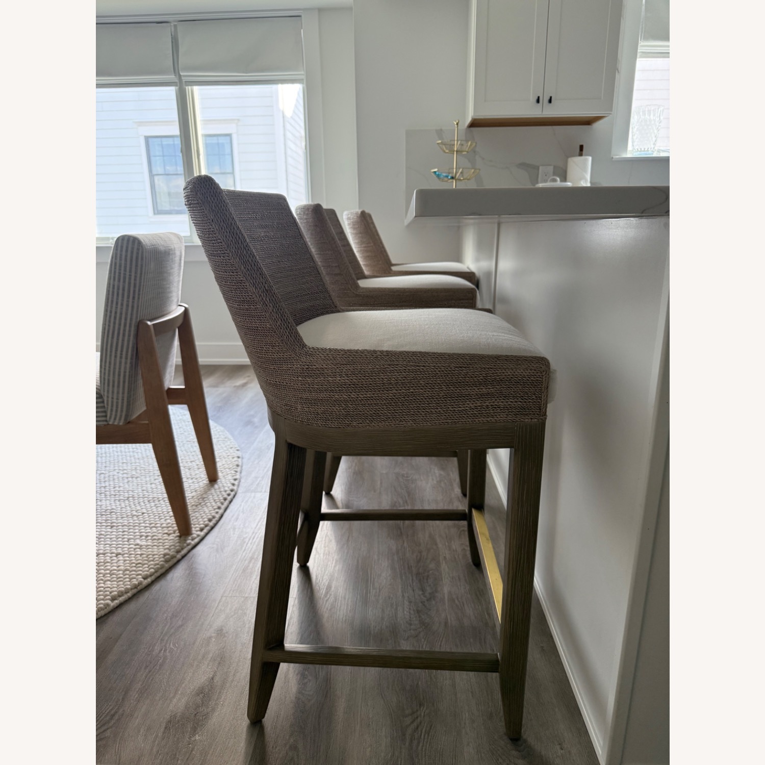 Marisol Seagrass Track Arm Stool - image-7