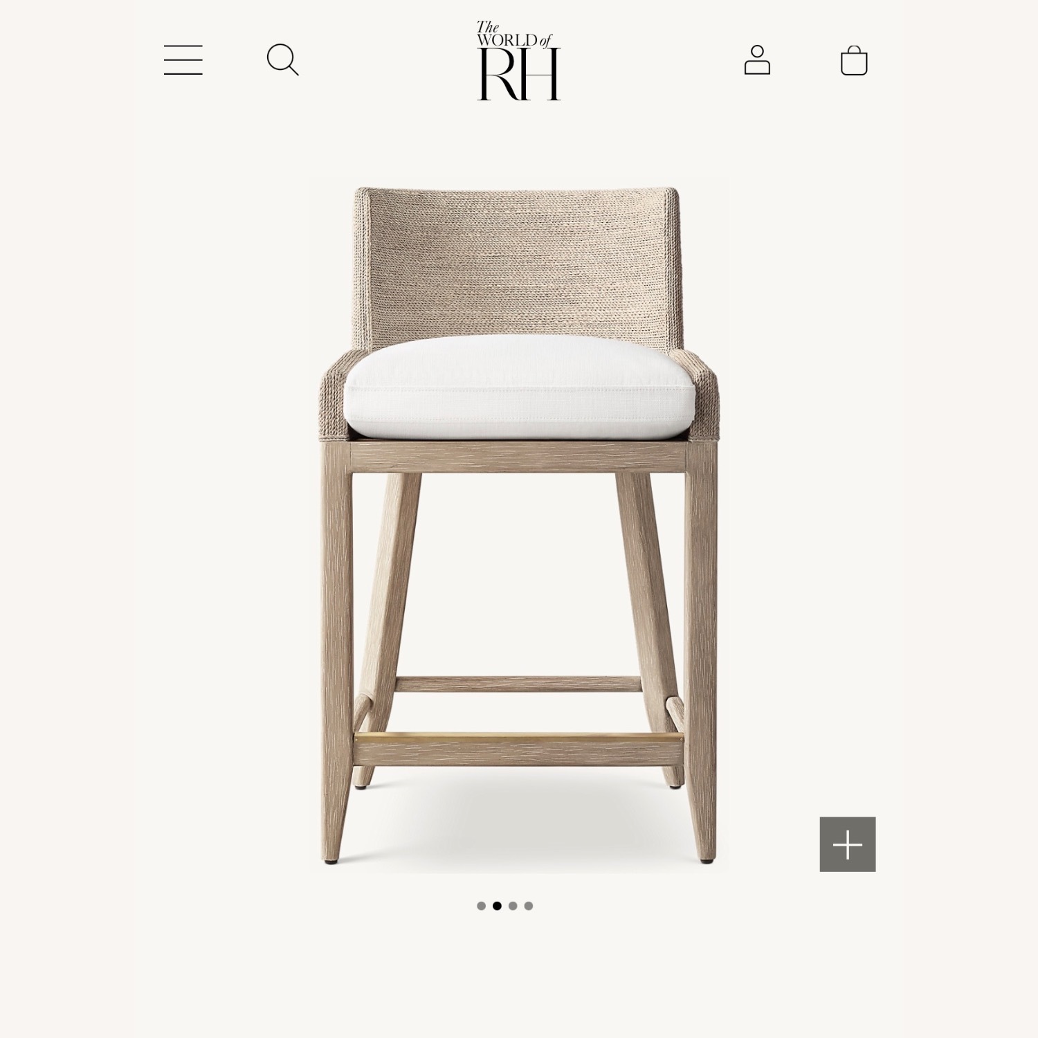 Marisol Seagrass Track Arm Stool - image-12