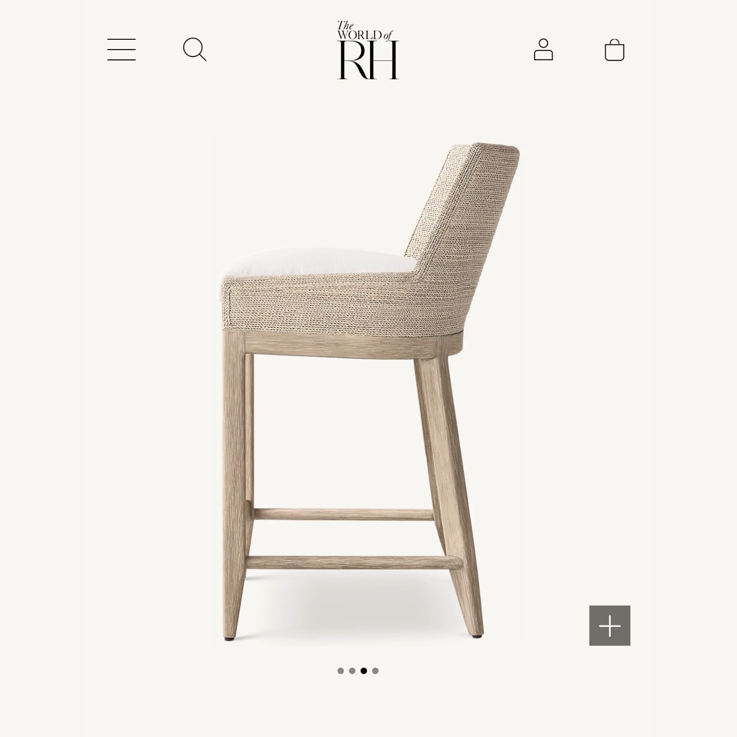 Marisol Seagrass Track Arm Stool - image-3