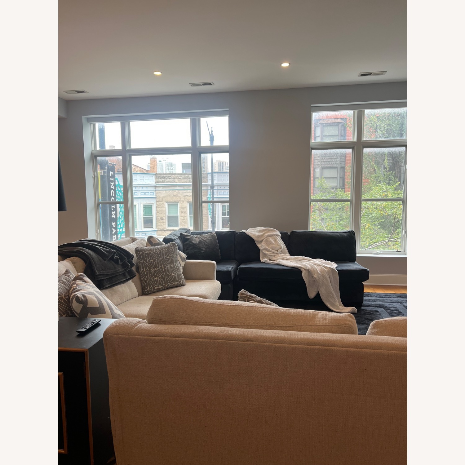 Custom Navy Couch  - image-2