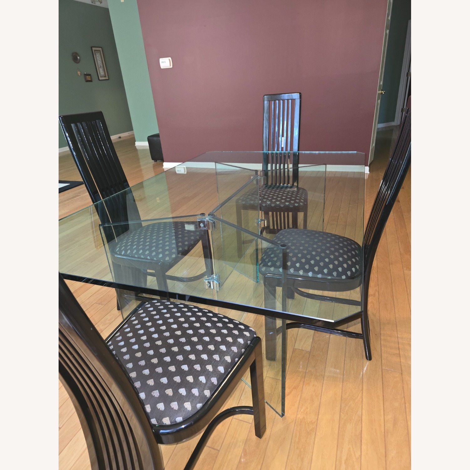 Vintage Modern, All Glass Dining Room Table  - image-2