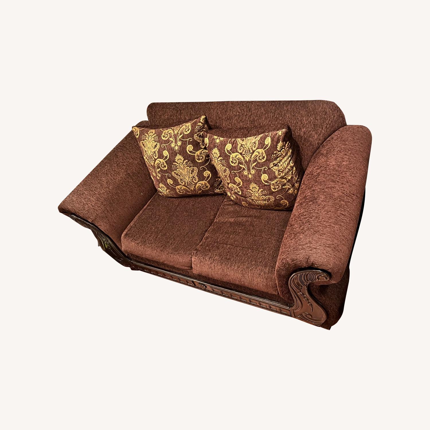 Brown Lovers Sofa - image-0