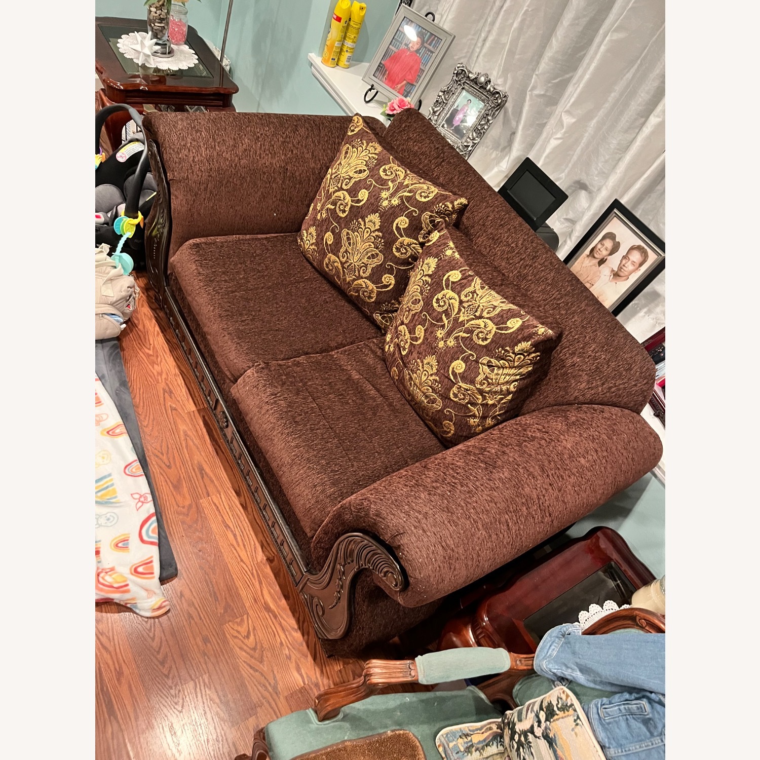 Brown Lovers Sofa - image-1