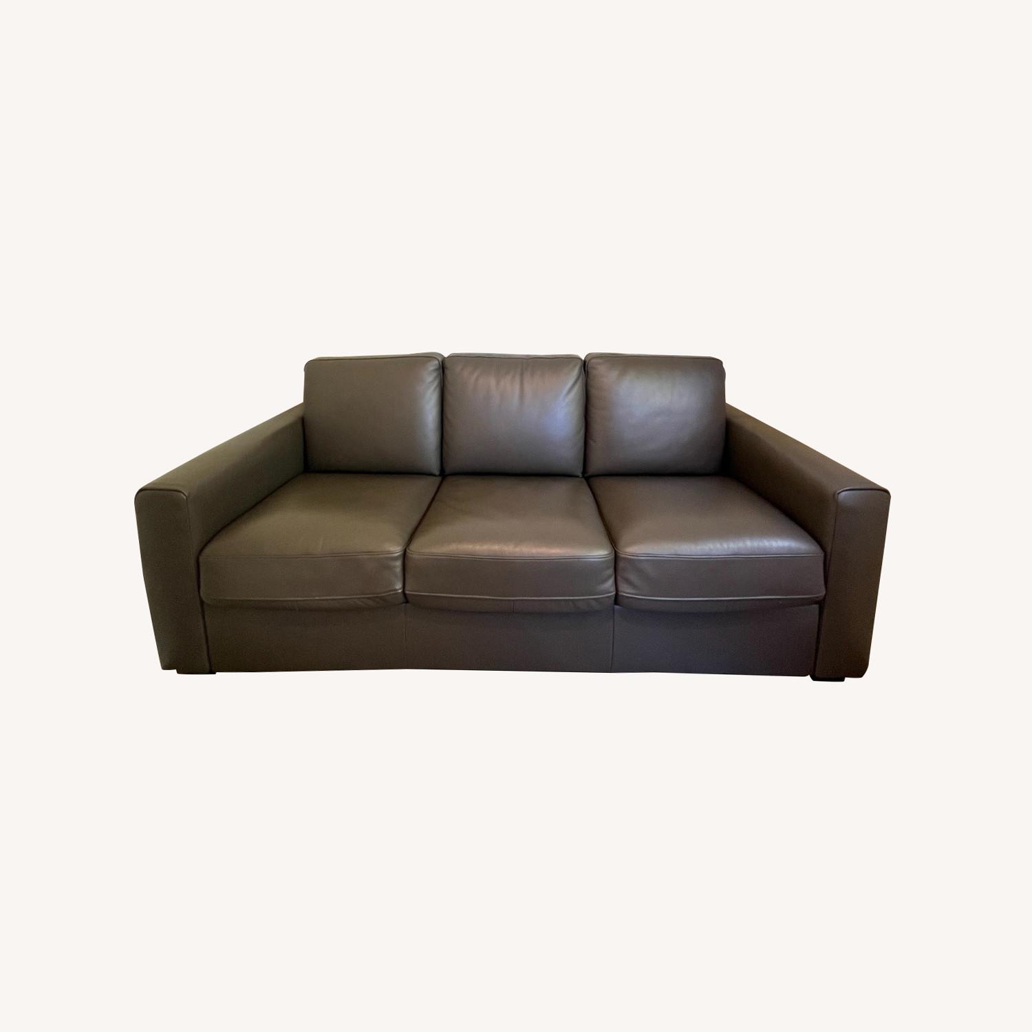 Cantoni Leather Sleeper Sofa - Queen Size - image-0