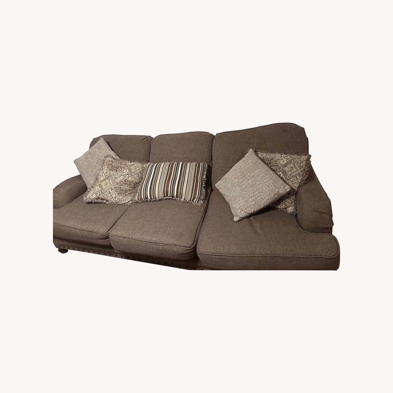 Dark Grey 3 Seater Sofa - image-0