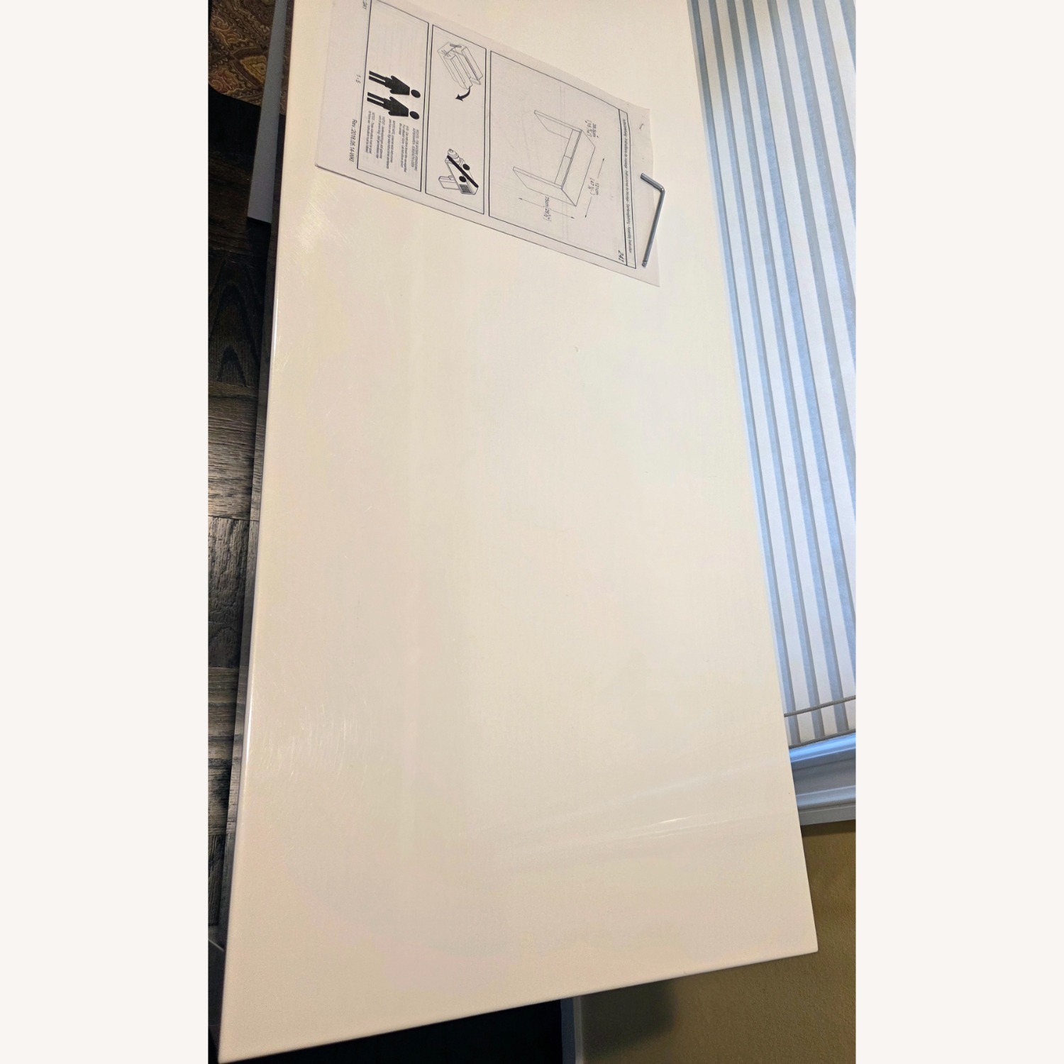 Gloss White Parsons Desk - Container Store - image-7