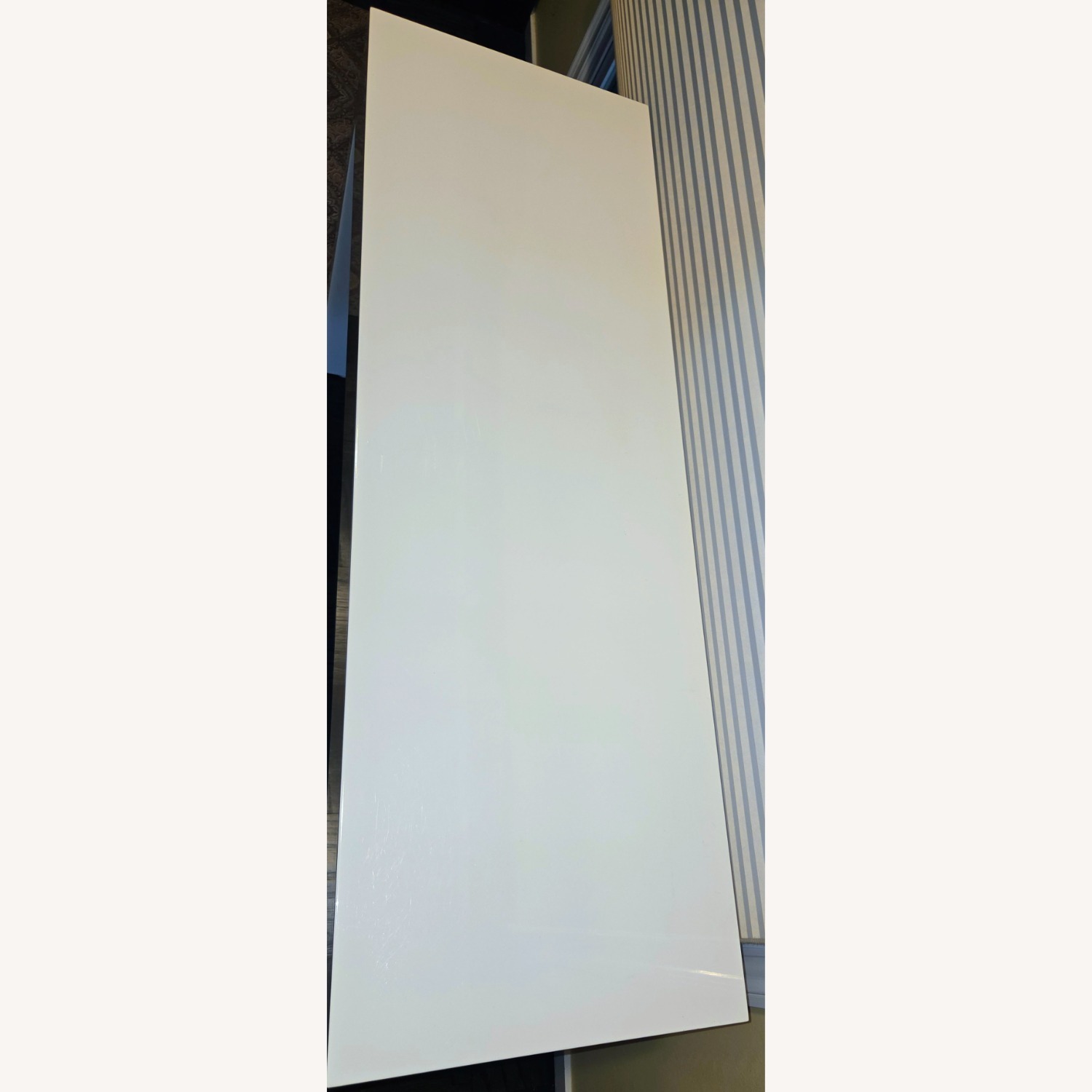 Gloss White Parsons Desk - Container Store - image-6