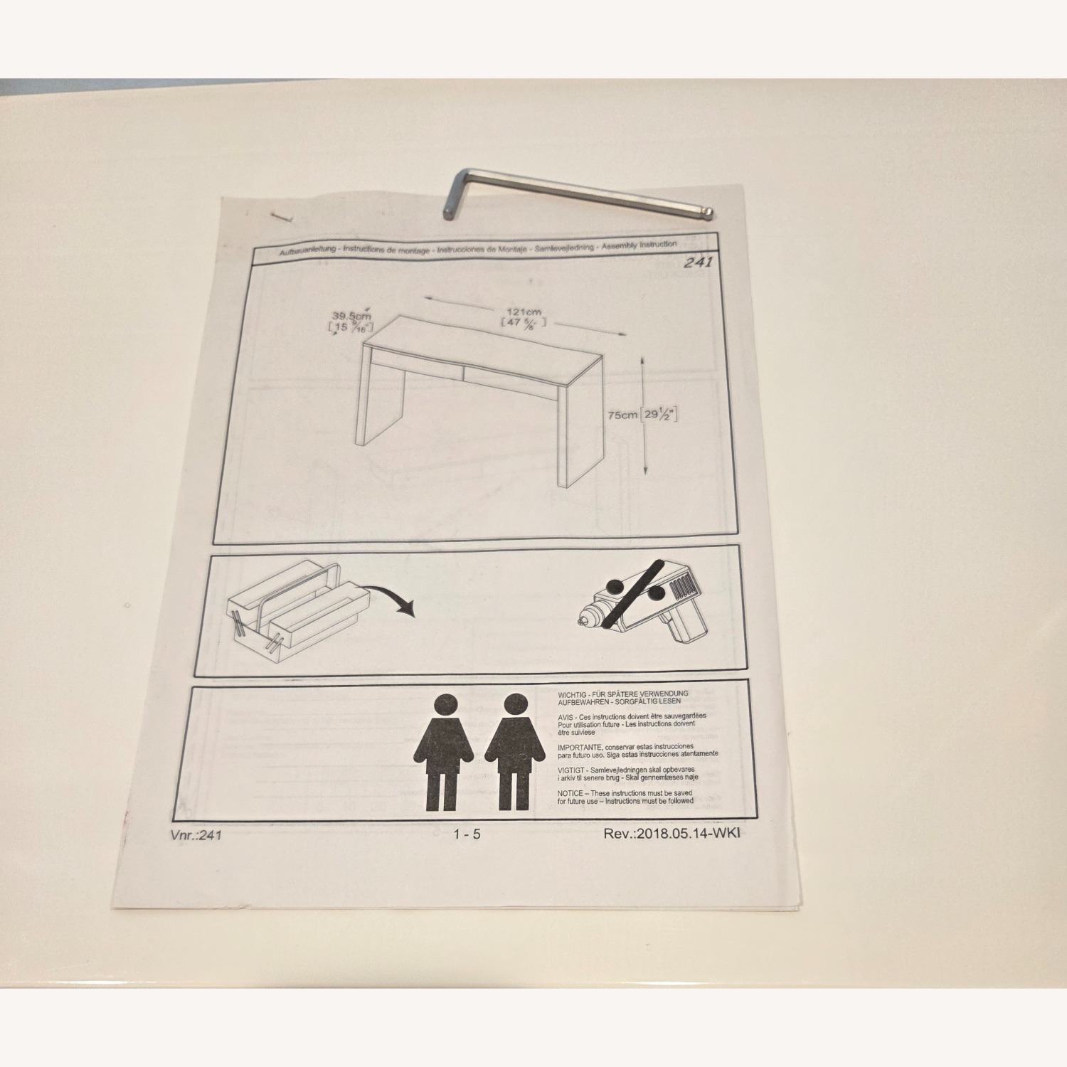 Gloss White Parsons Desk - Container Store - image-5