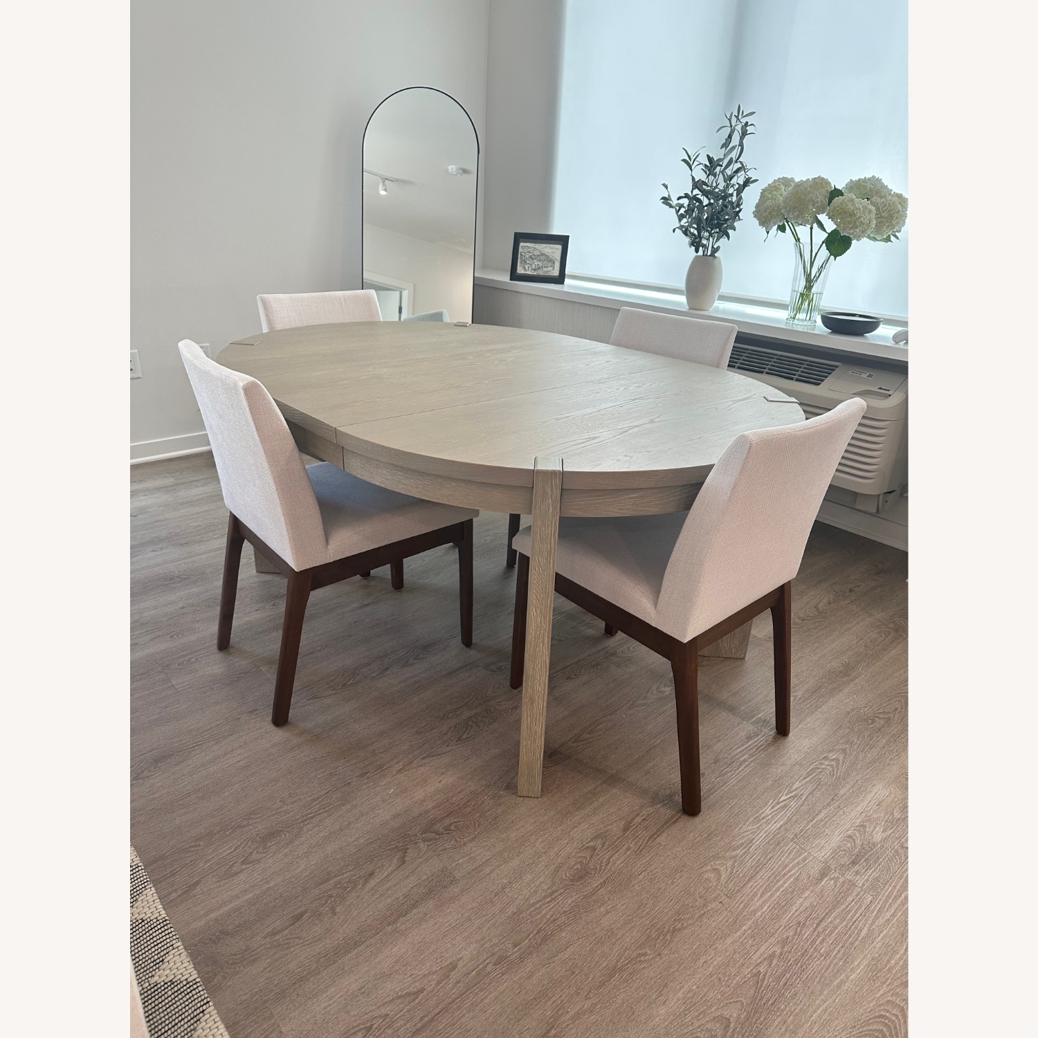 Crate & Barrel Diset Wood Oval 48" Extendable Dining Table - image-1