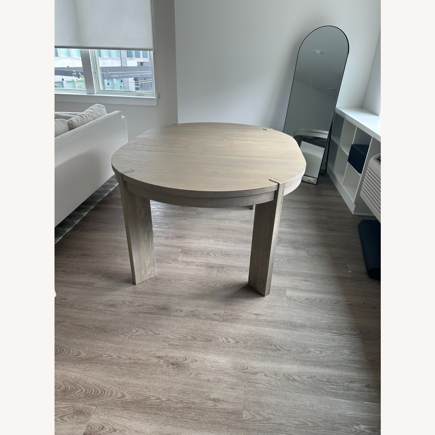 Crate & Barrel Diset Wood Oval 48" Extendable Dining Table - image-2