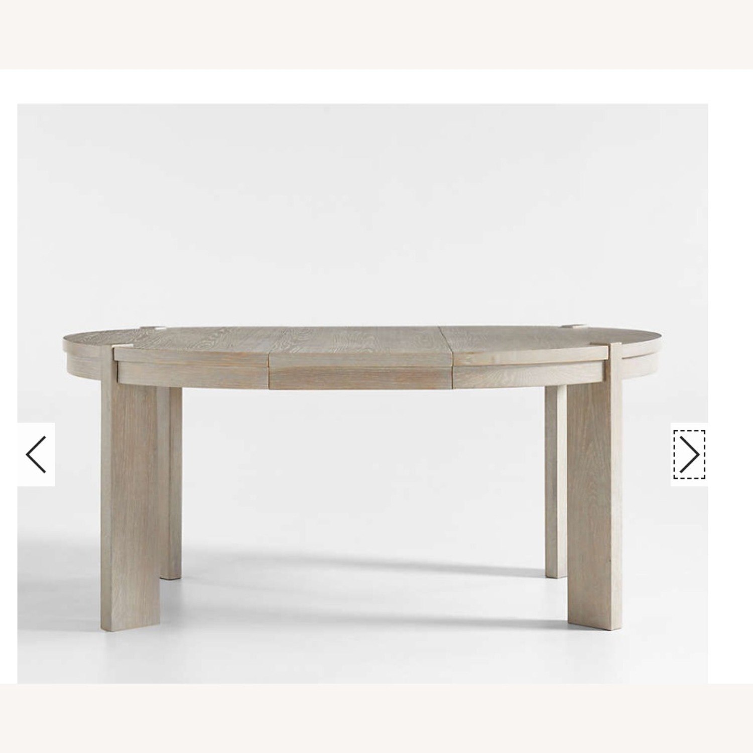 Crate & Barrel Diset Wood Oval 48" Extendable Dining Table - image-6