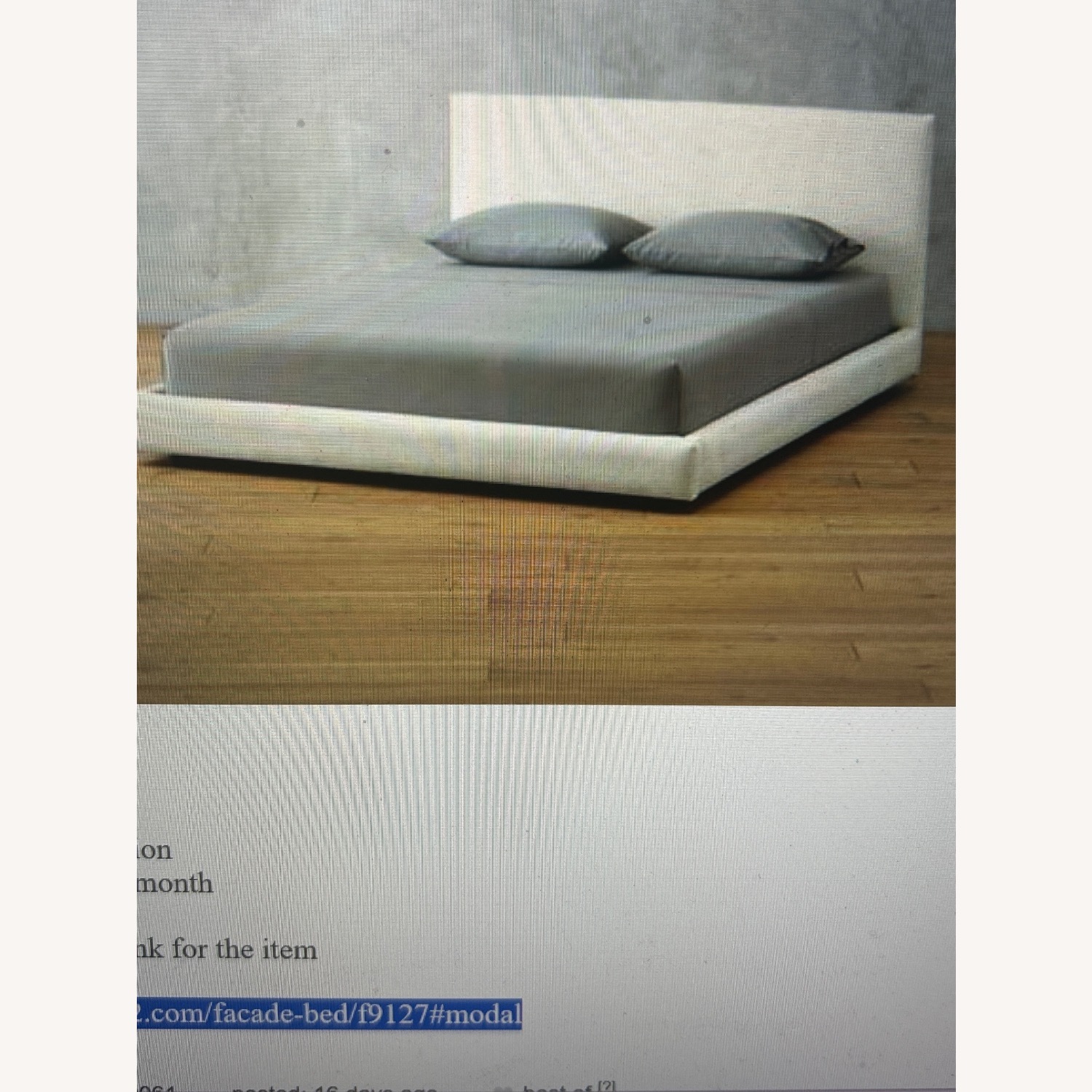 CB2 Facade Soft White Queen Bed - image-1