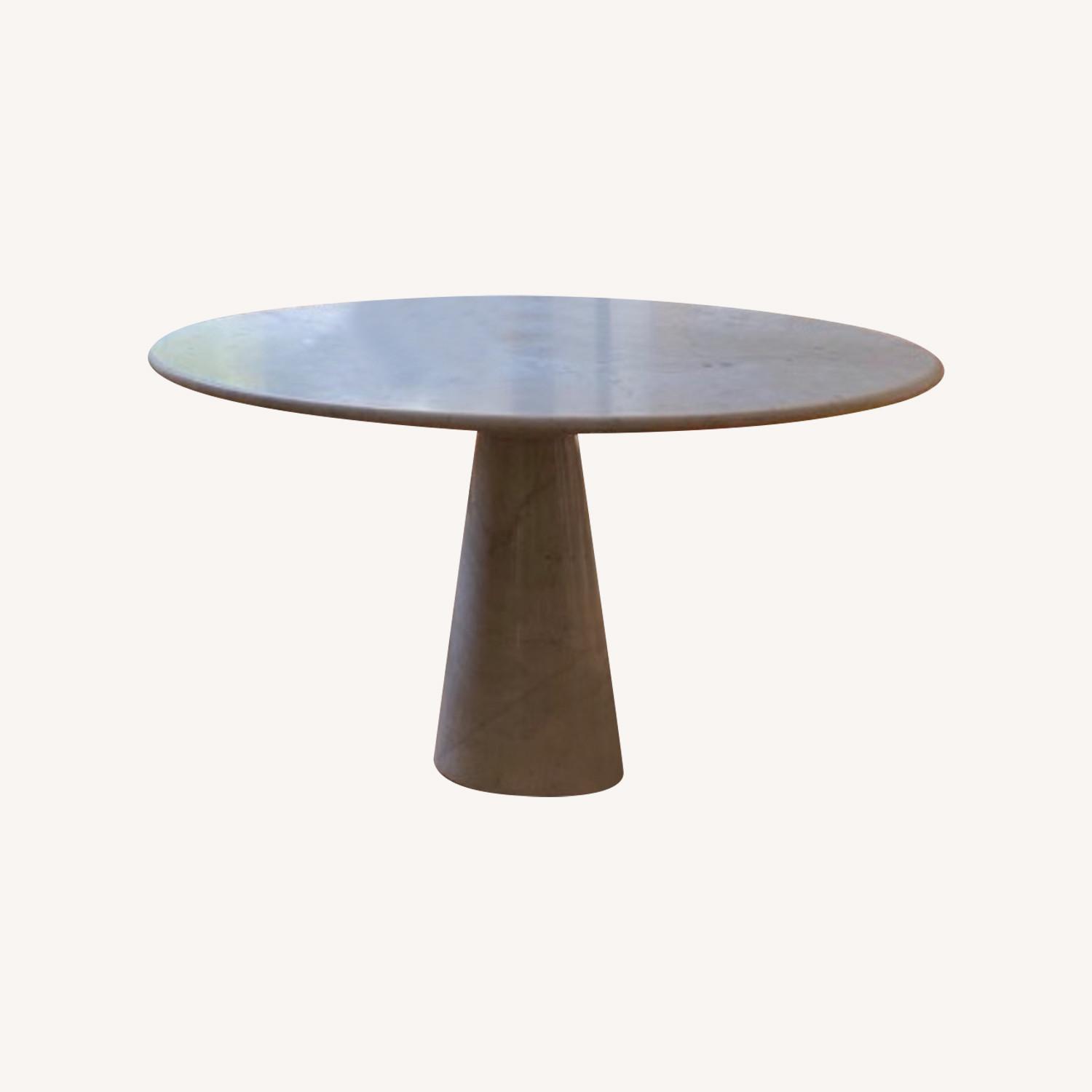 Carrara Marble Dining Table by Angelo Mangiarotti - image-0