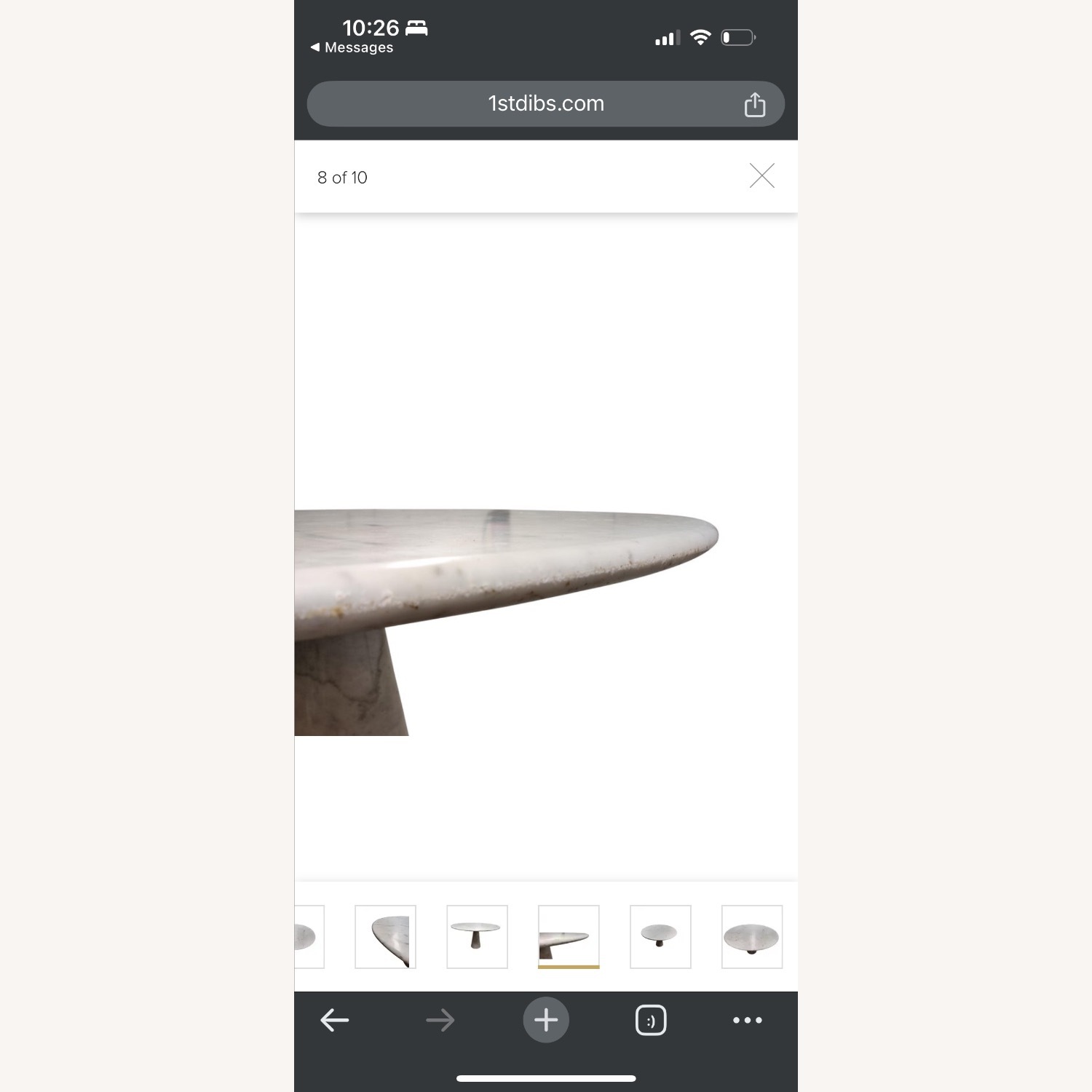 Carrara Marble Dining Table by Angelo Mangiarotti - image-3