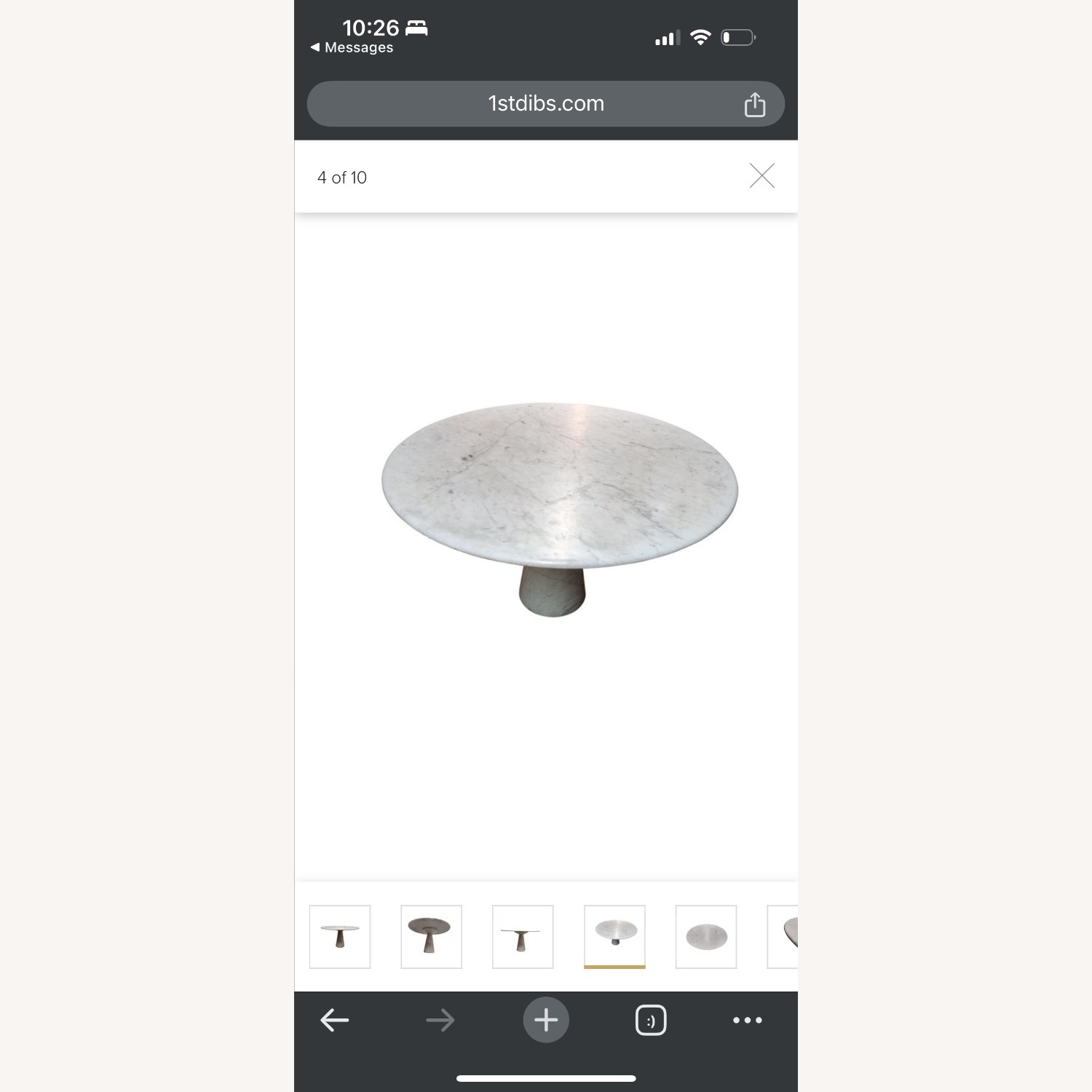 Carrara Marble Dining Table by Angelo Mangiarotti - image-4