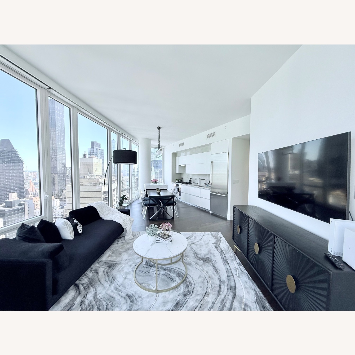 Black TV Console - image-2