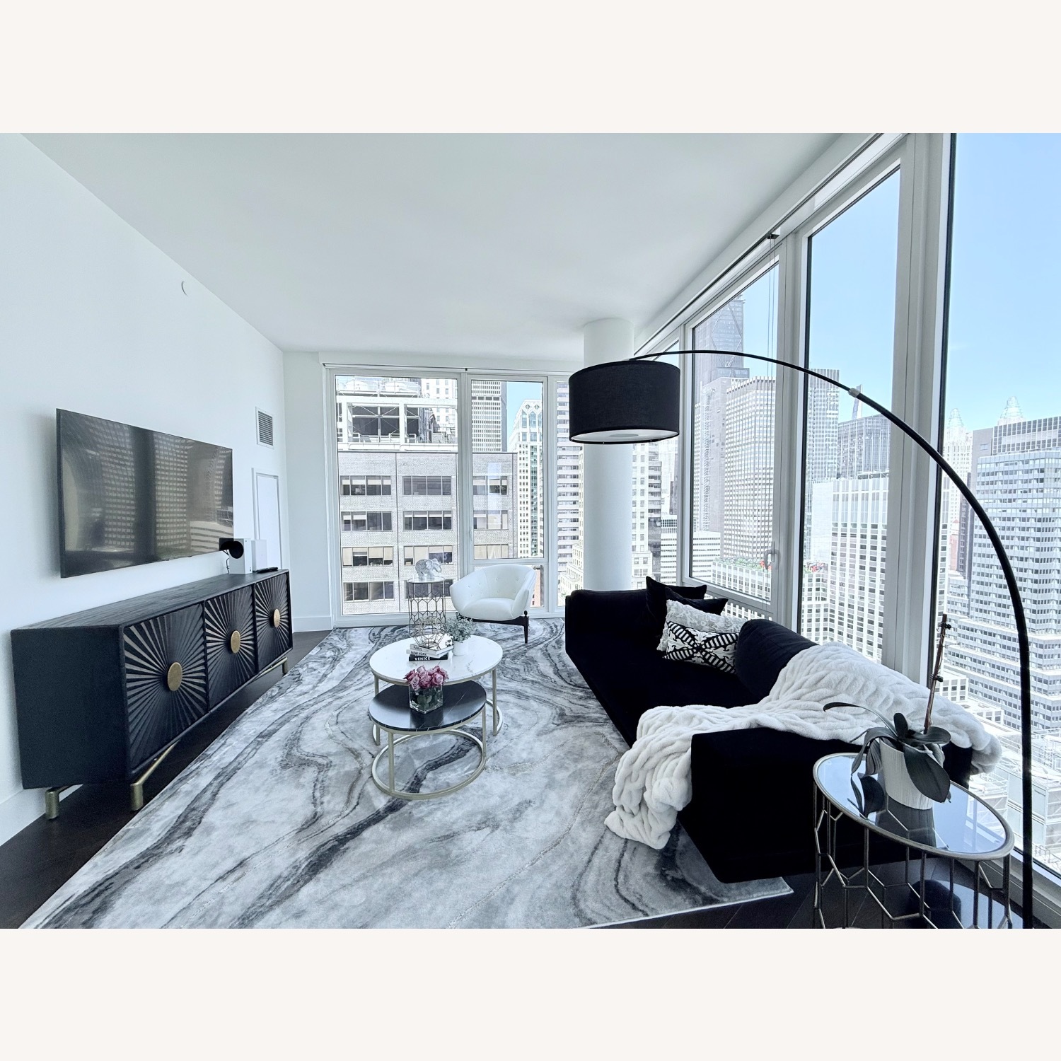 Black TV Console - image-3