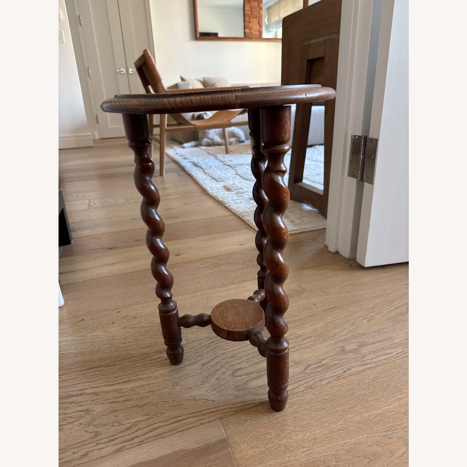 Round Barley Twist Table - image-1