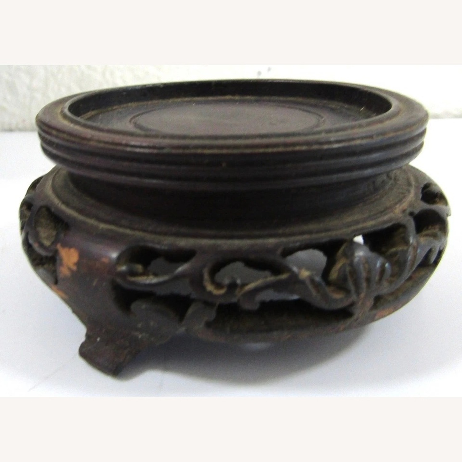 Antique Chinese Blue Fish Scale Cloisonne Vases - image-14