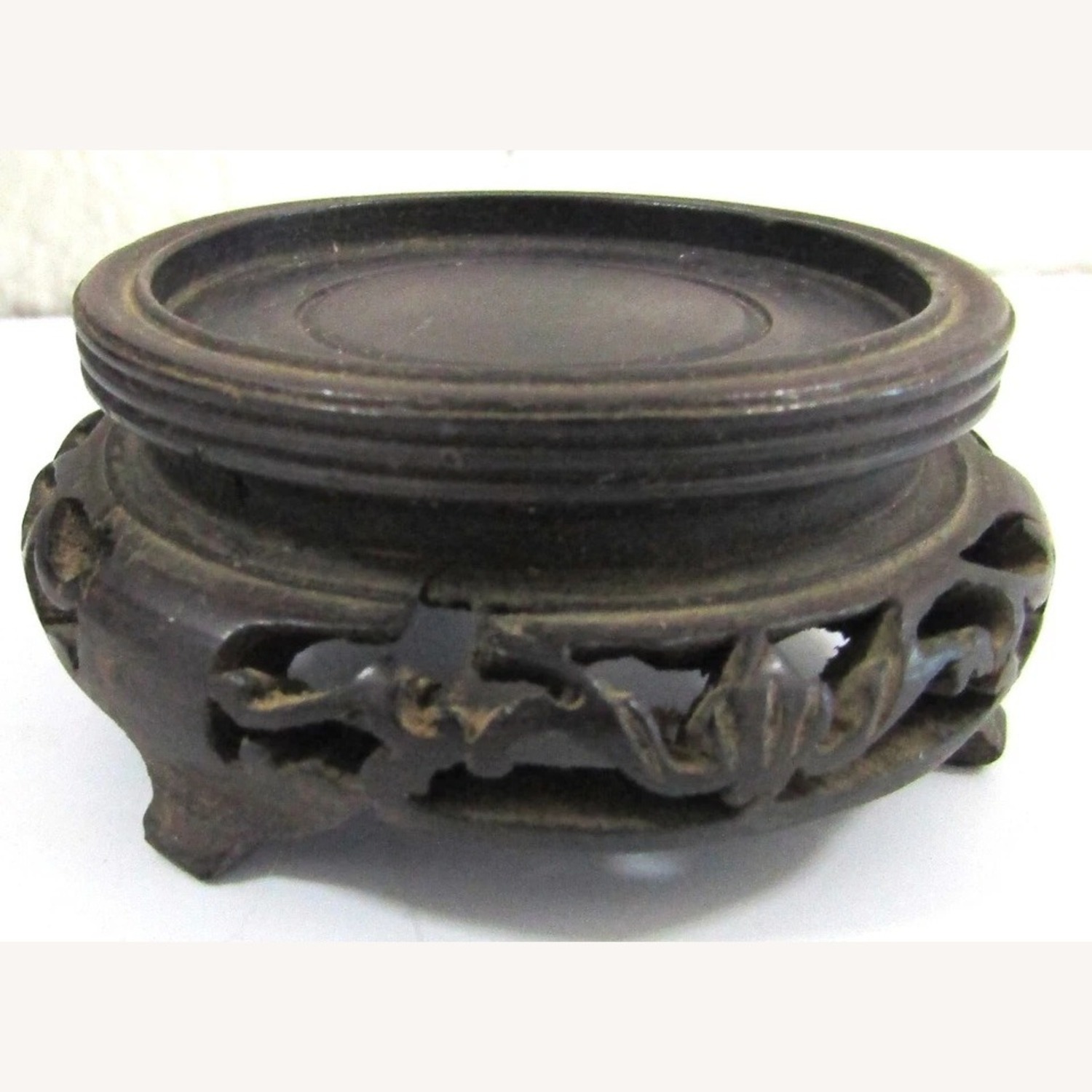 Antique Chinese Blue Fish Scale Cloisonne Vases - image-13