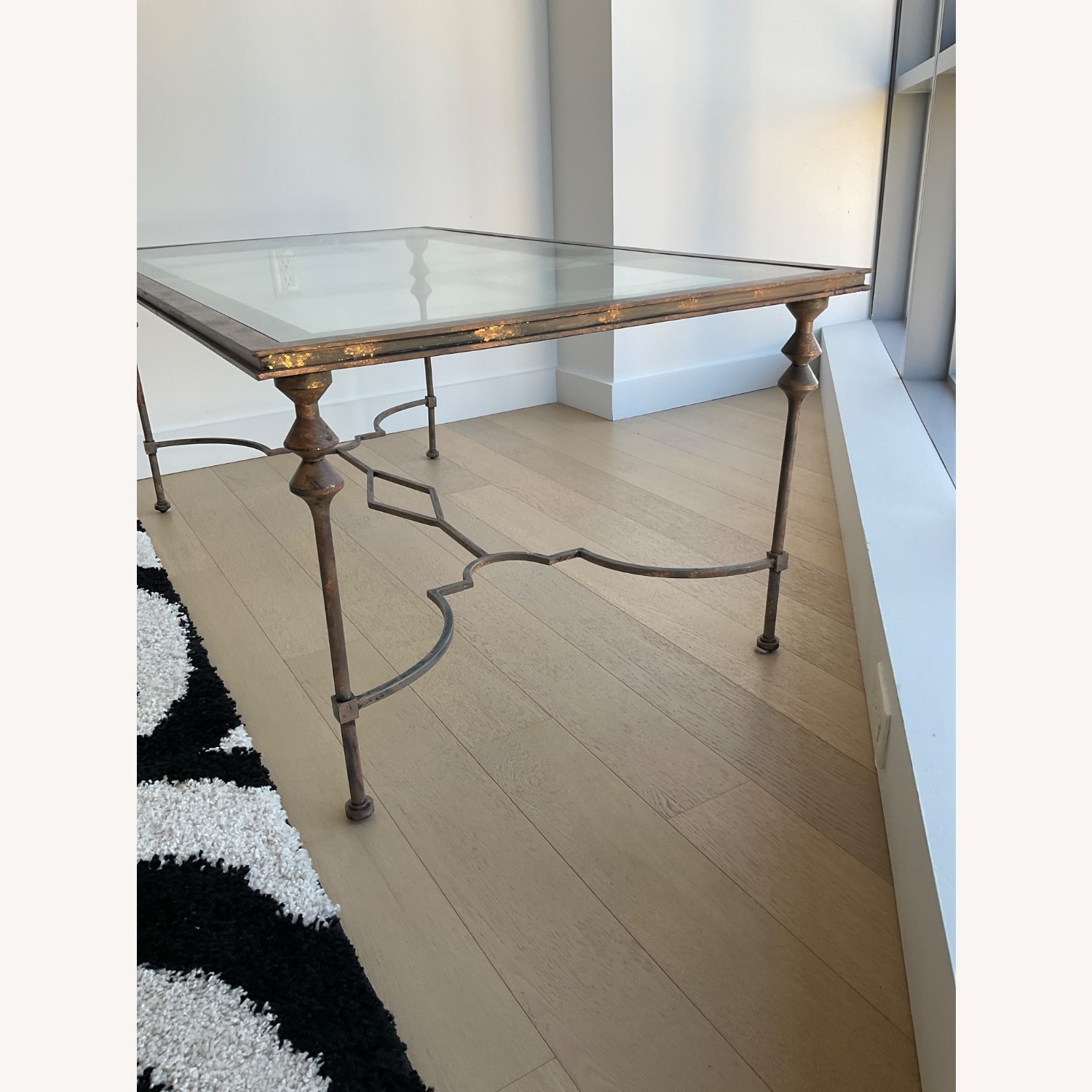 Metal and Glass Coffee Table - image-8