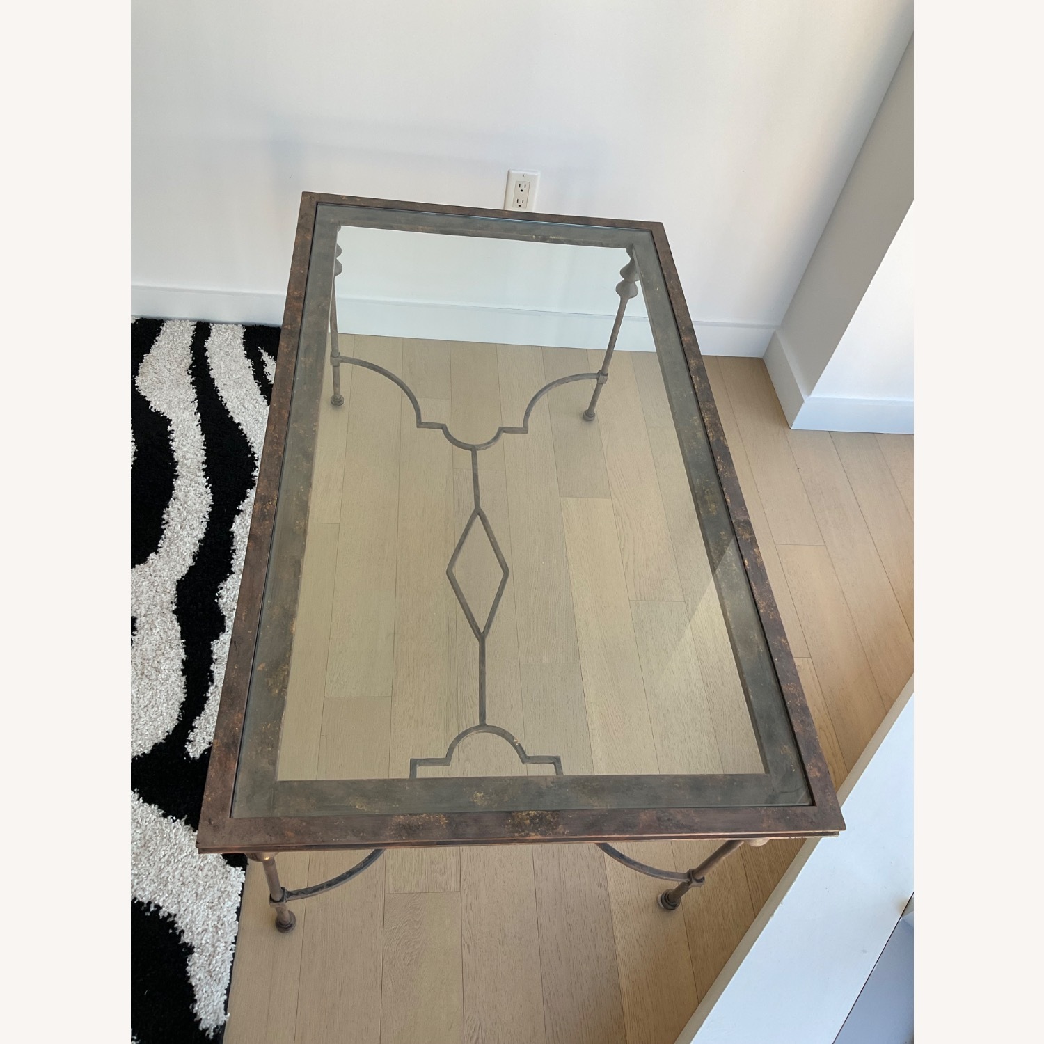 Metal and Glass Coffee Table - image-4
