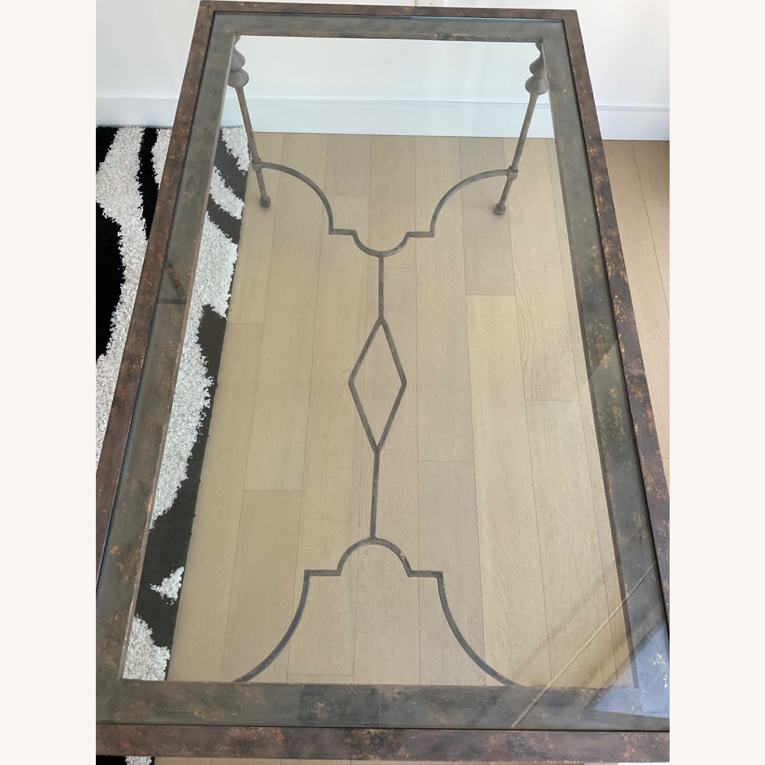 Metal and Glass Coffee Table - image-5