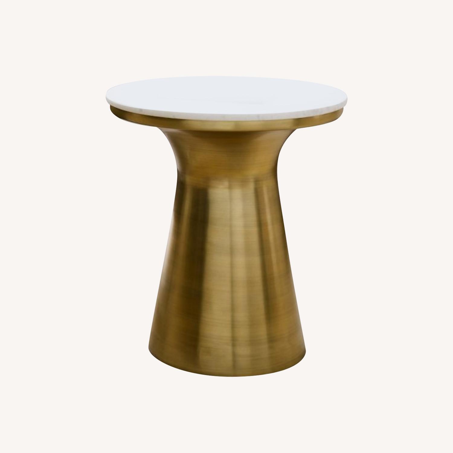 West Elm Pedestal Side Table - image-0