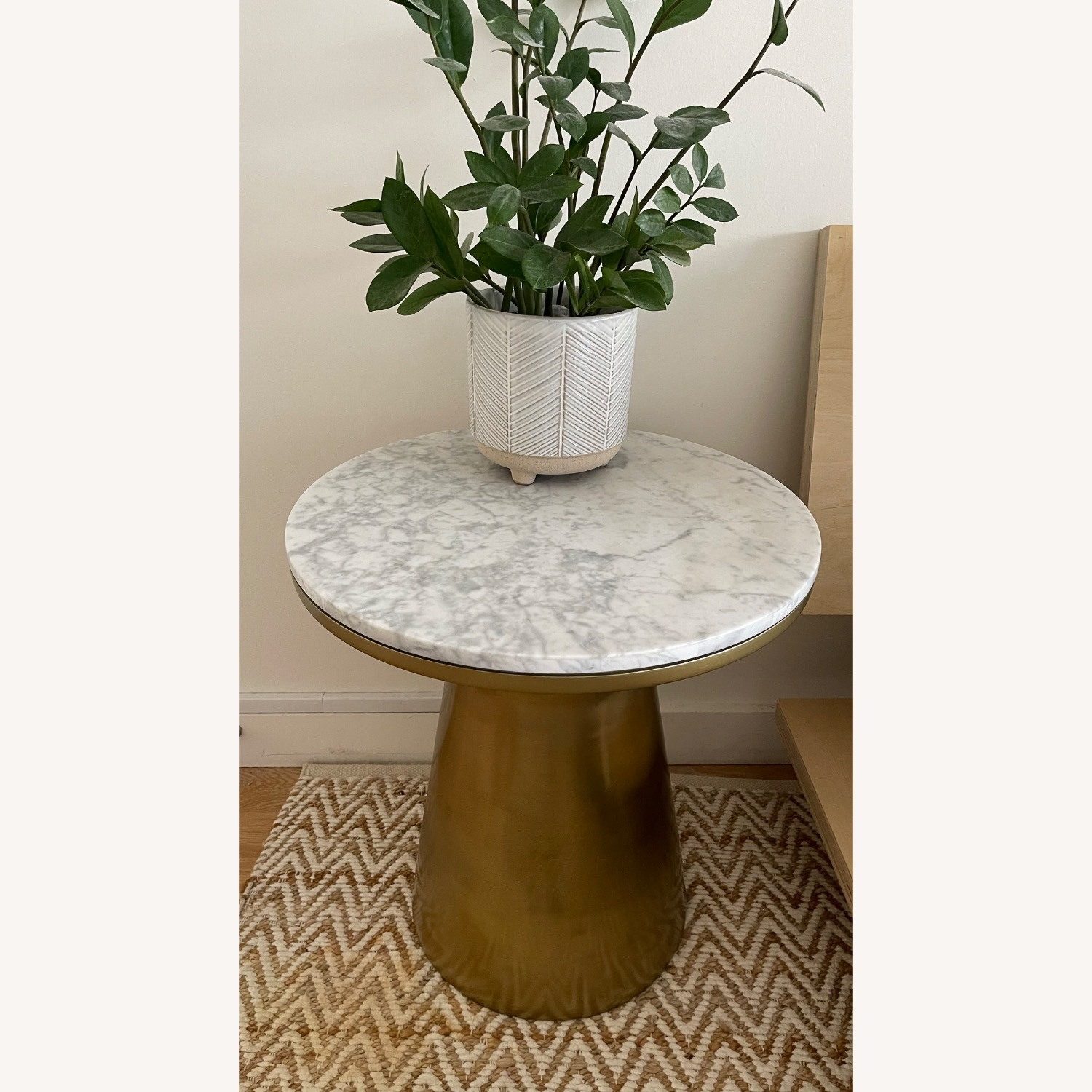 West Elm Pedestal Side Table - image-2