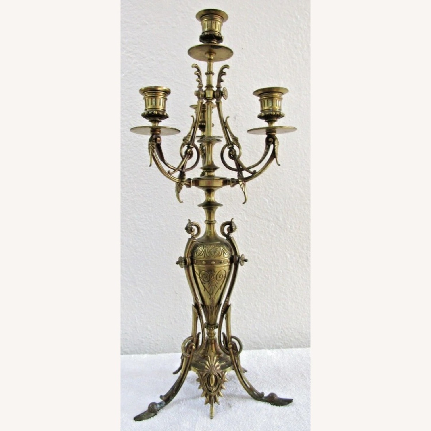 Pair of 19th Century French Empire Candelabras - image-2