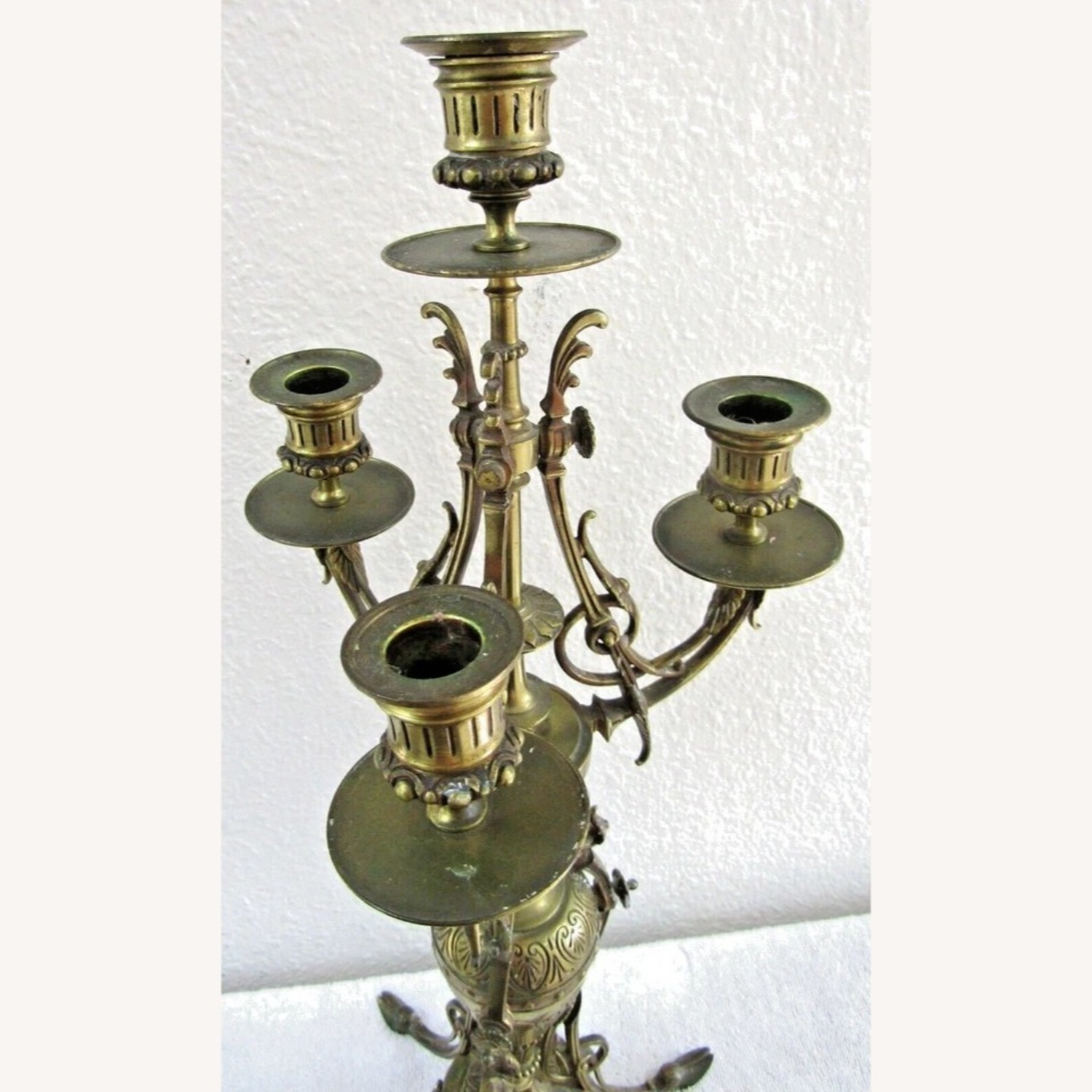 Pair of 19th Century French Empire Candelabras - image-9