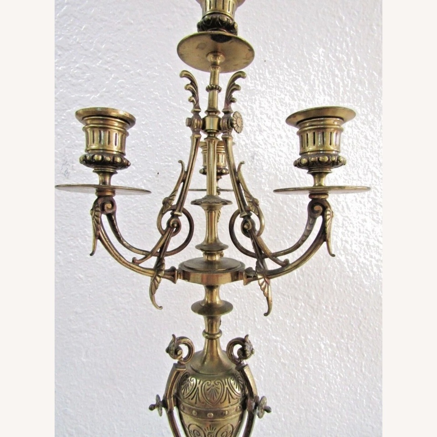 Pair of 19th Century French Empire Candelabras - image-6