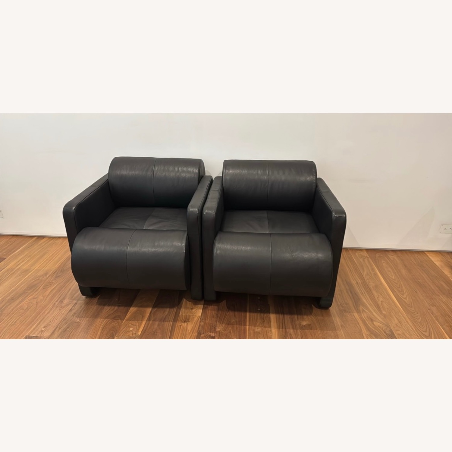 Kelly Wearstler Leather Chairs - image-1