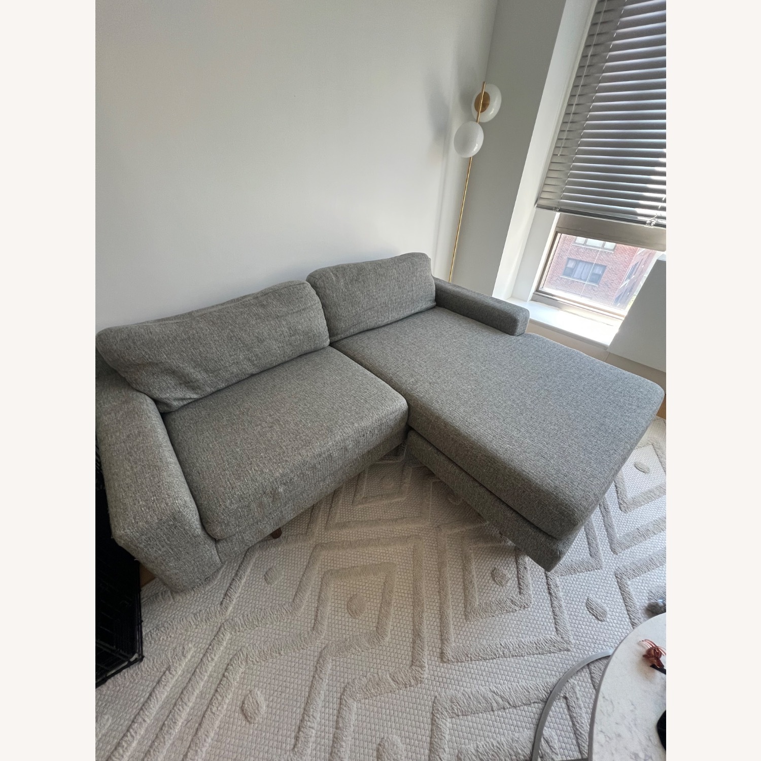 West Elm Eddy Sectional Gray - image-4
