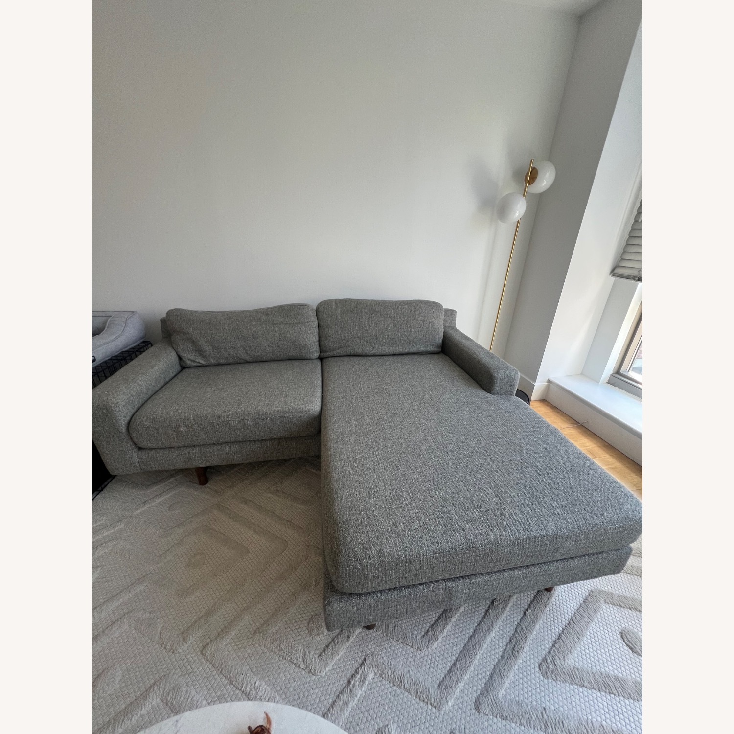 West Elm Eddy Sectional Gray - image-3