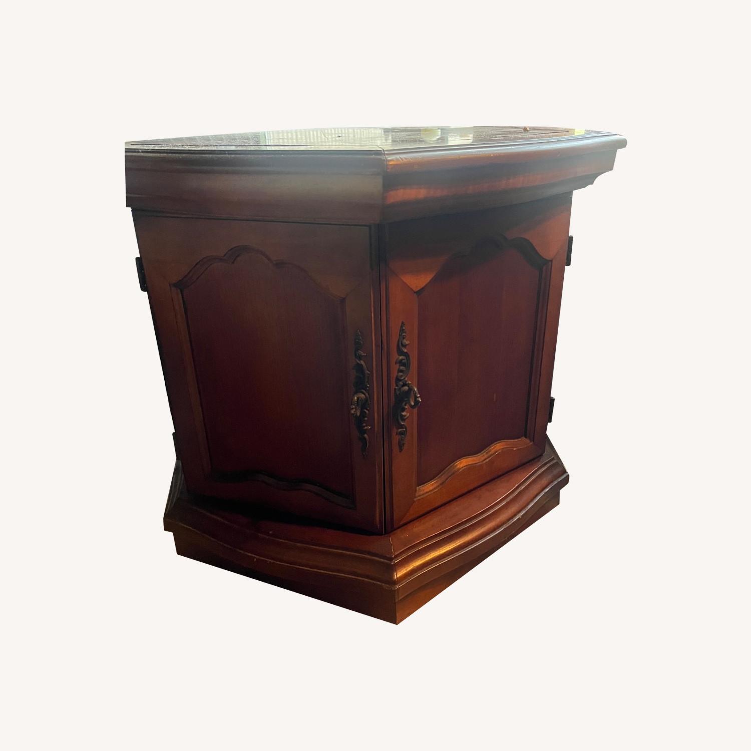 Hexagonal-shaped Side Tables With Storage - image-0