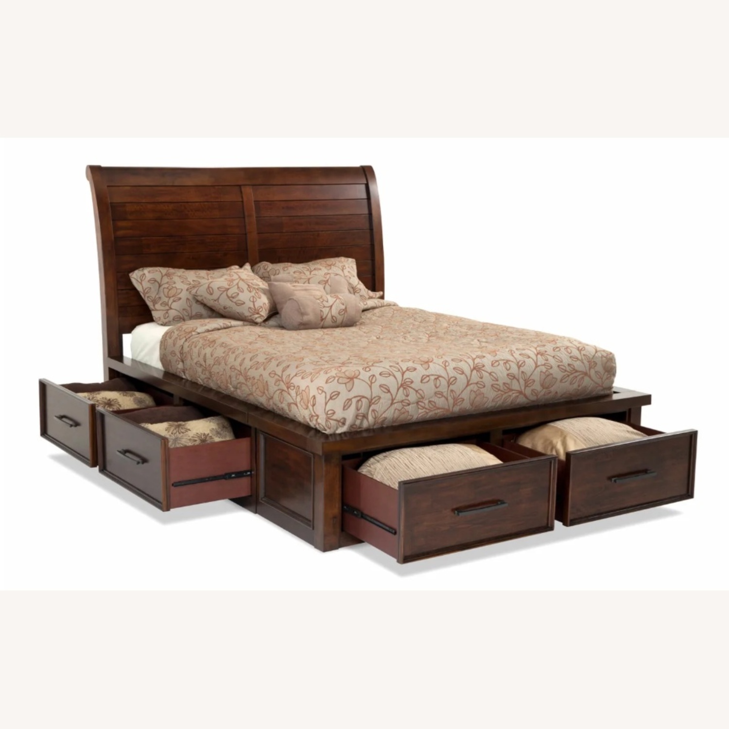 Hudson Dark Brown Queen Bed - image-4